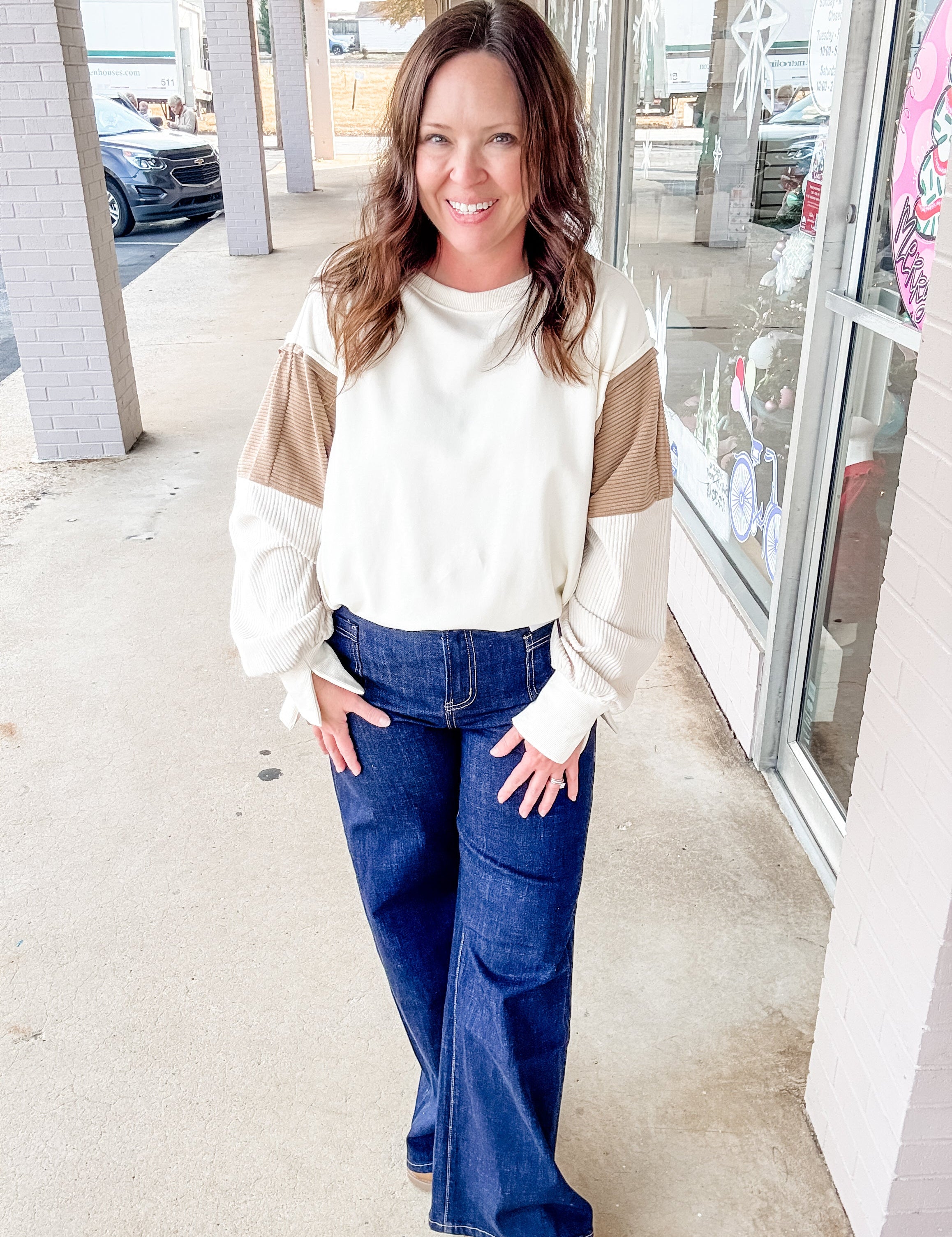 Mica Nightfall Pocket Wide - Leg Jeans - Just a Small Town Girl