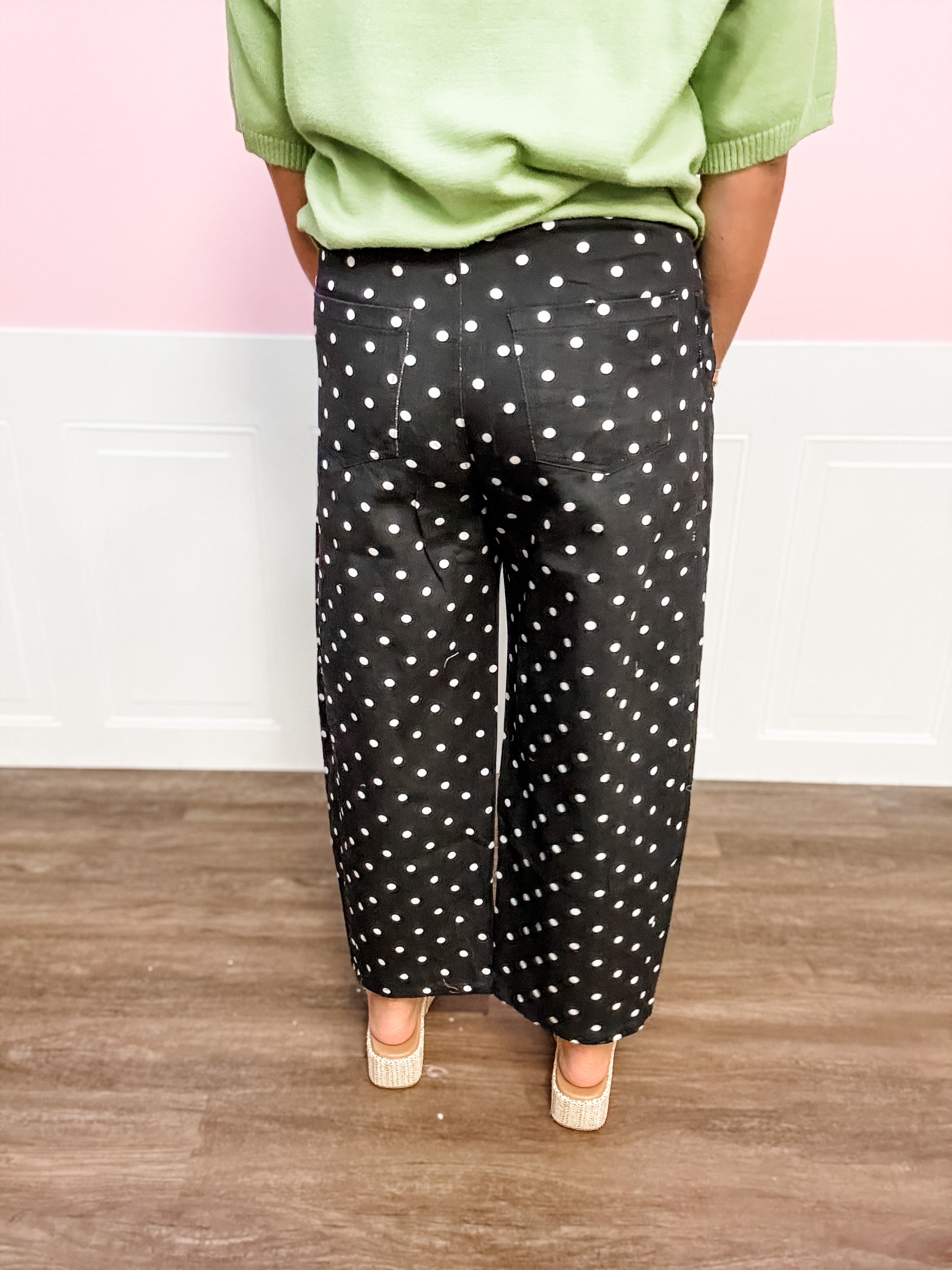 Midnight Polka Bow Jeans - Just a Small Town Girl