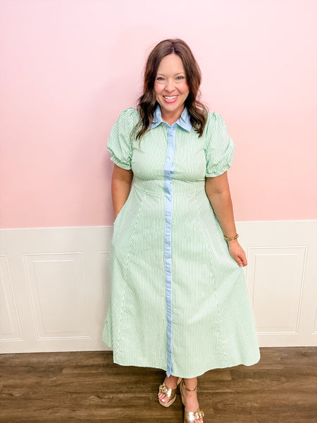 Mint Condition Maxi Dress: Plus Size - Just a Small Town Girl