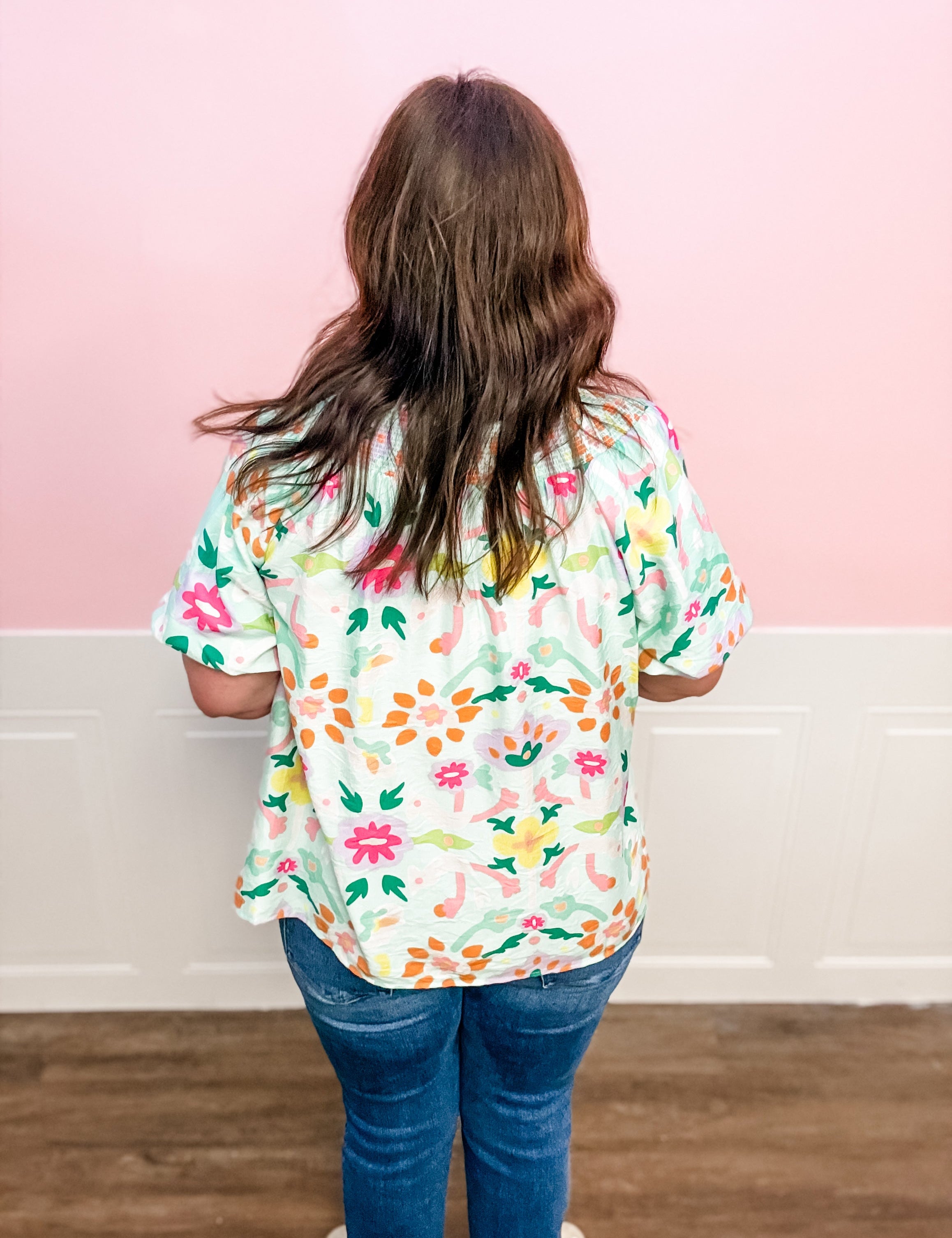 Mint Julep Garden Top - Just a Small Town Girl