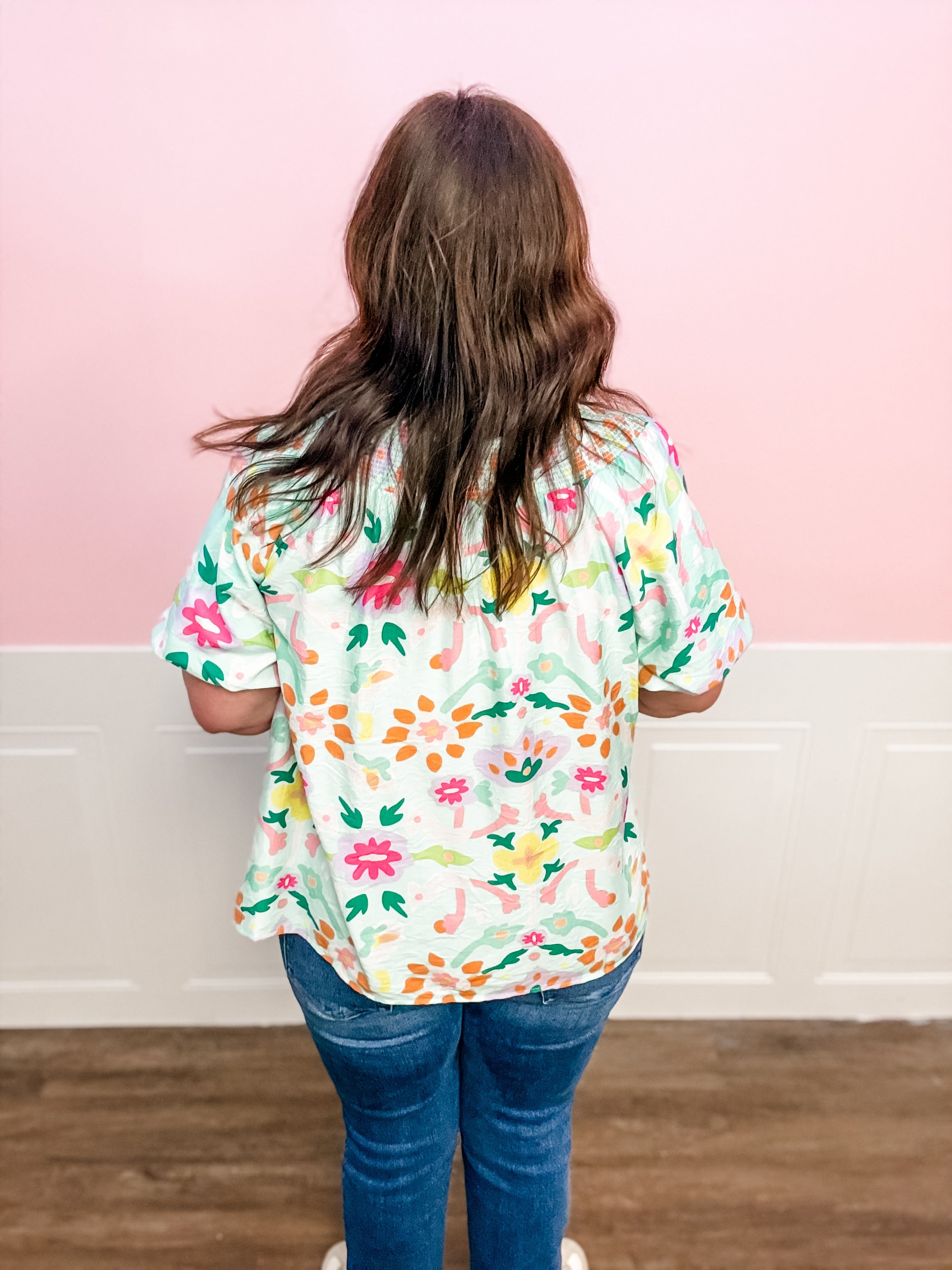 Mint Julep Garden Top - Just a Small Town Girl