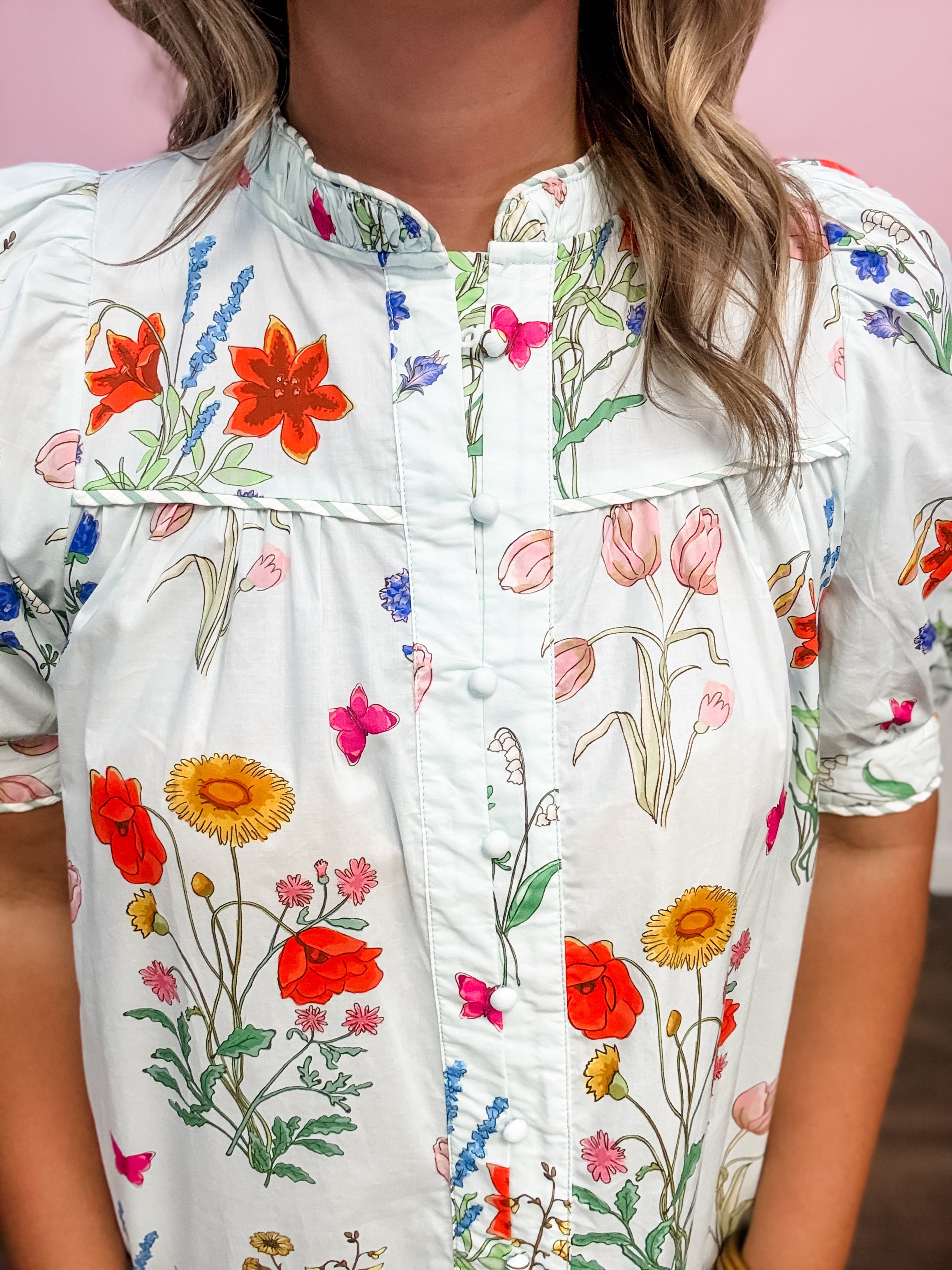 Mint Meadow Bloom Dress - Just a Small Town Girl