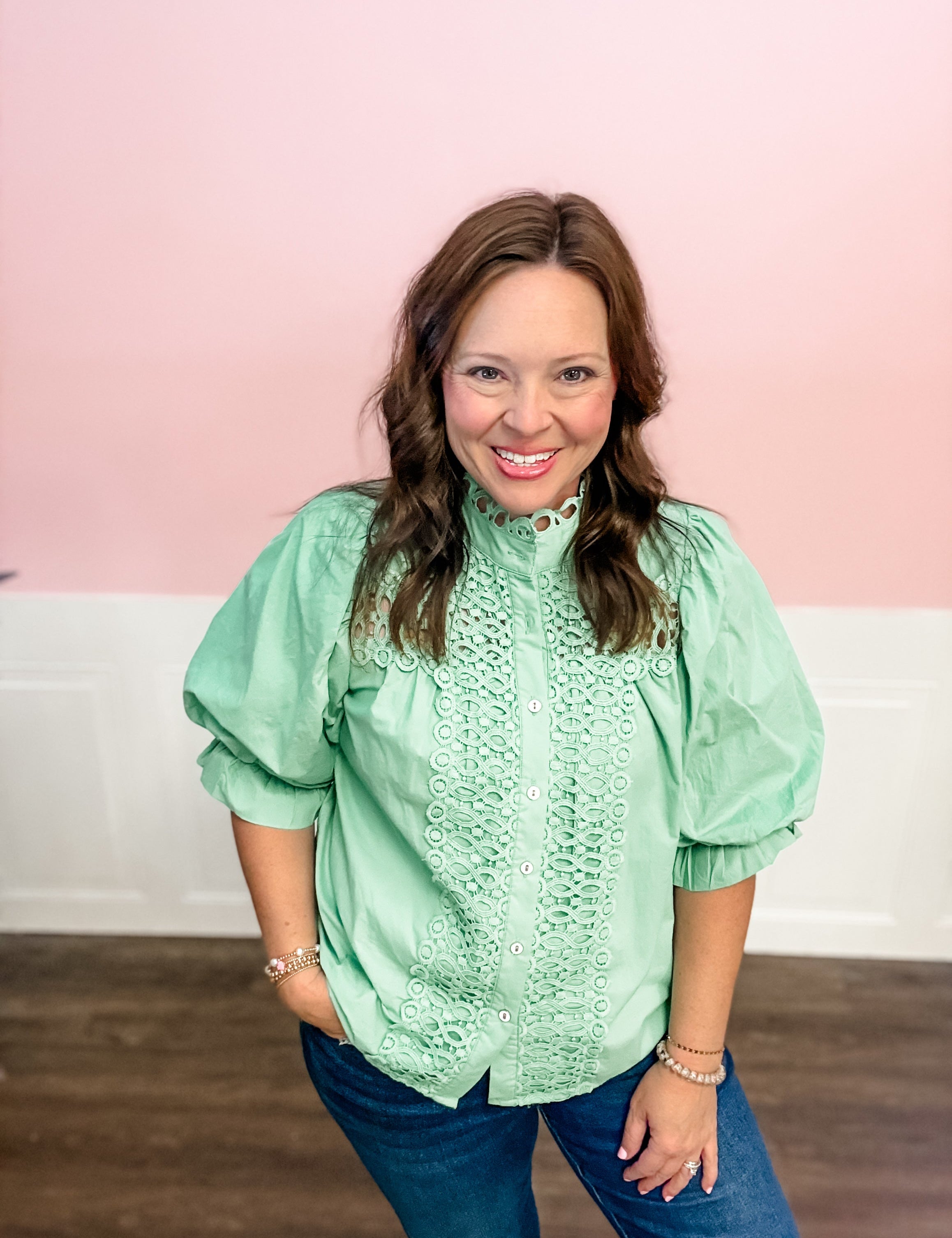 Mint to Be Top - Just a Small Town Girl