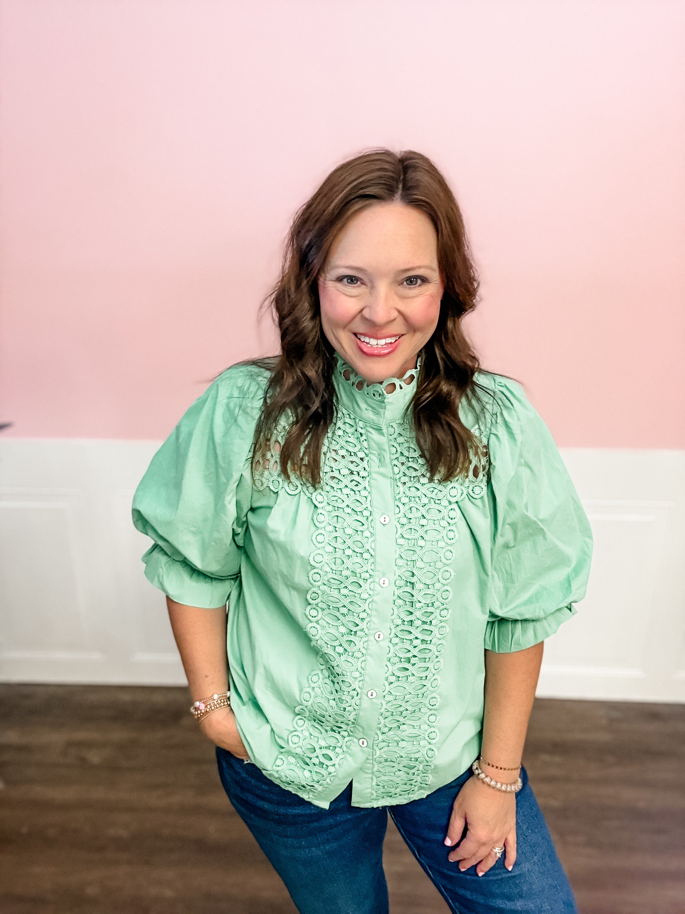 Mint to Be Top - Just a Small Town Girl