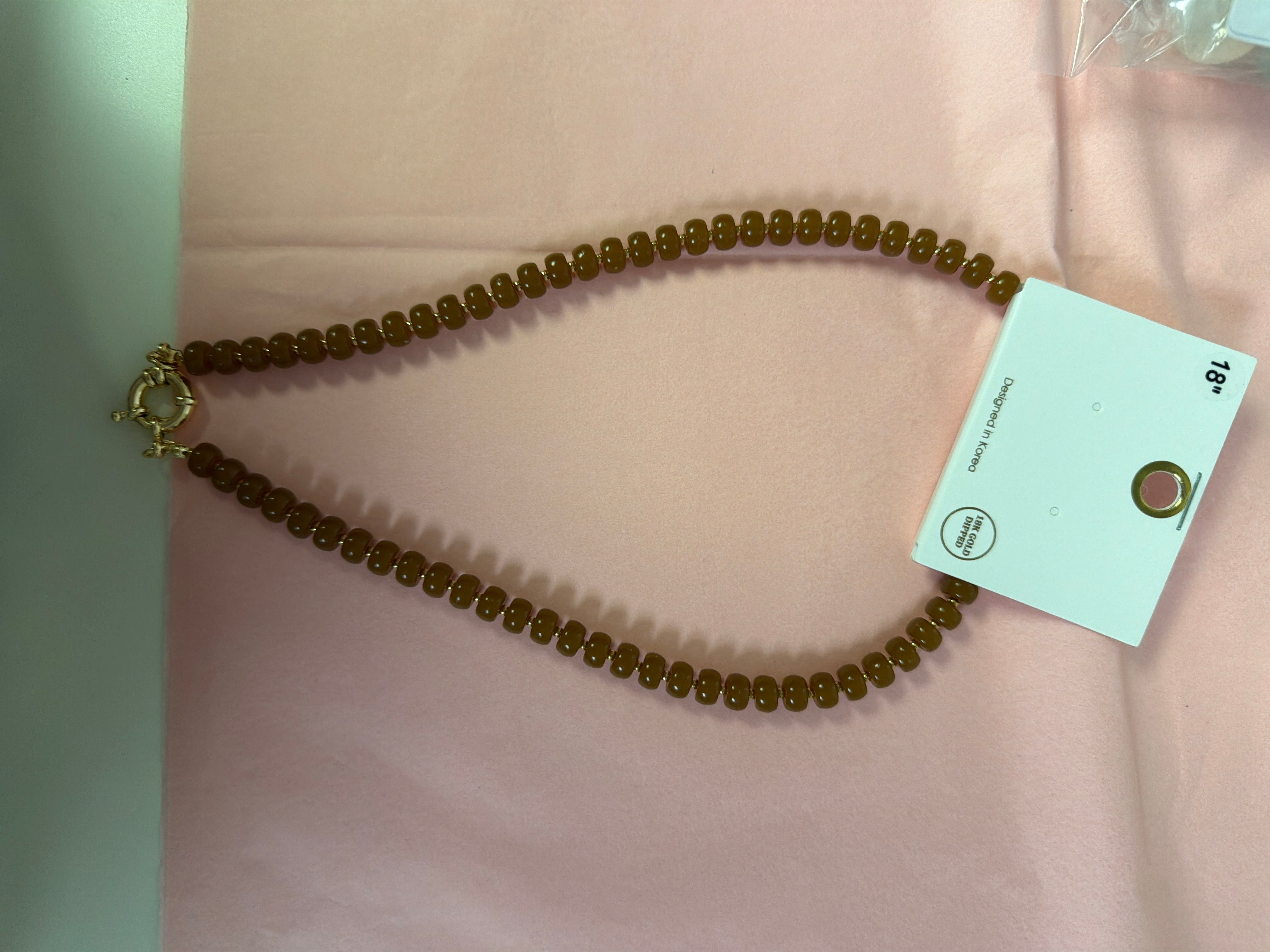 Mocha Moment Beaded Necklace - Just a Small Town Girl