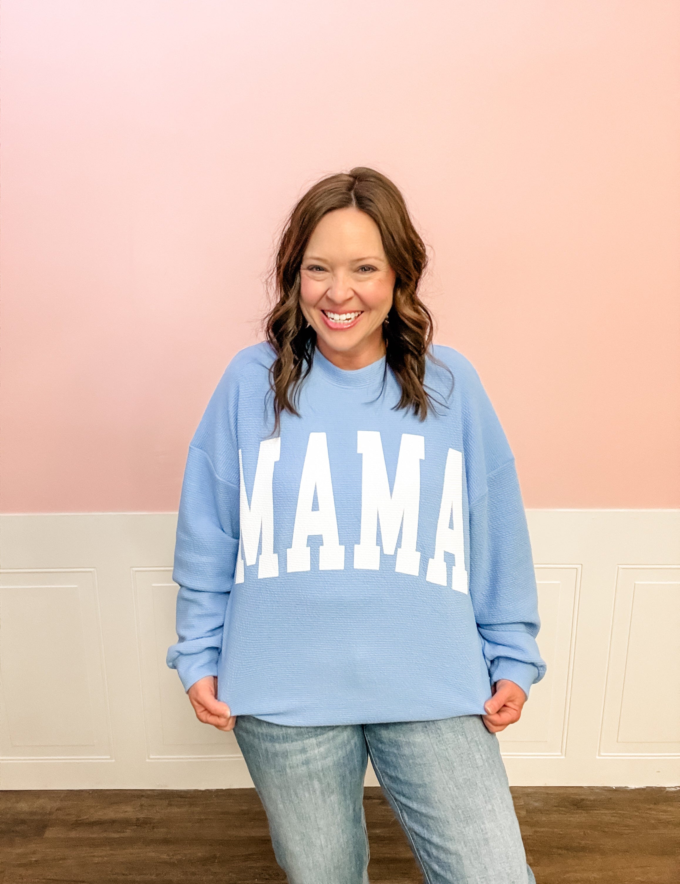 Momma Cozy Knit Pullover - Just a Small Town Girl