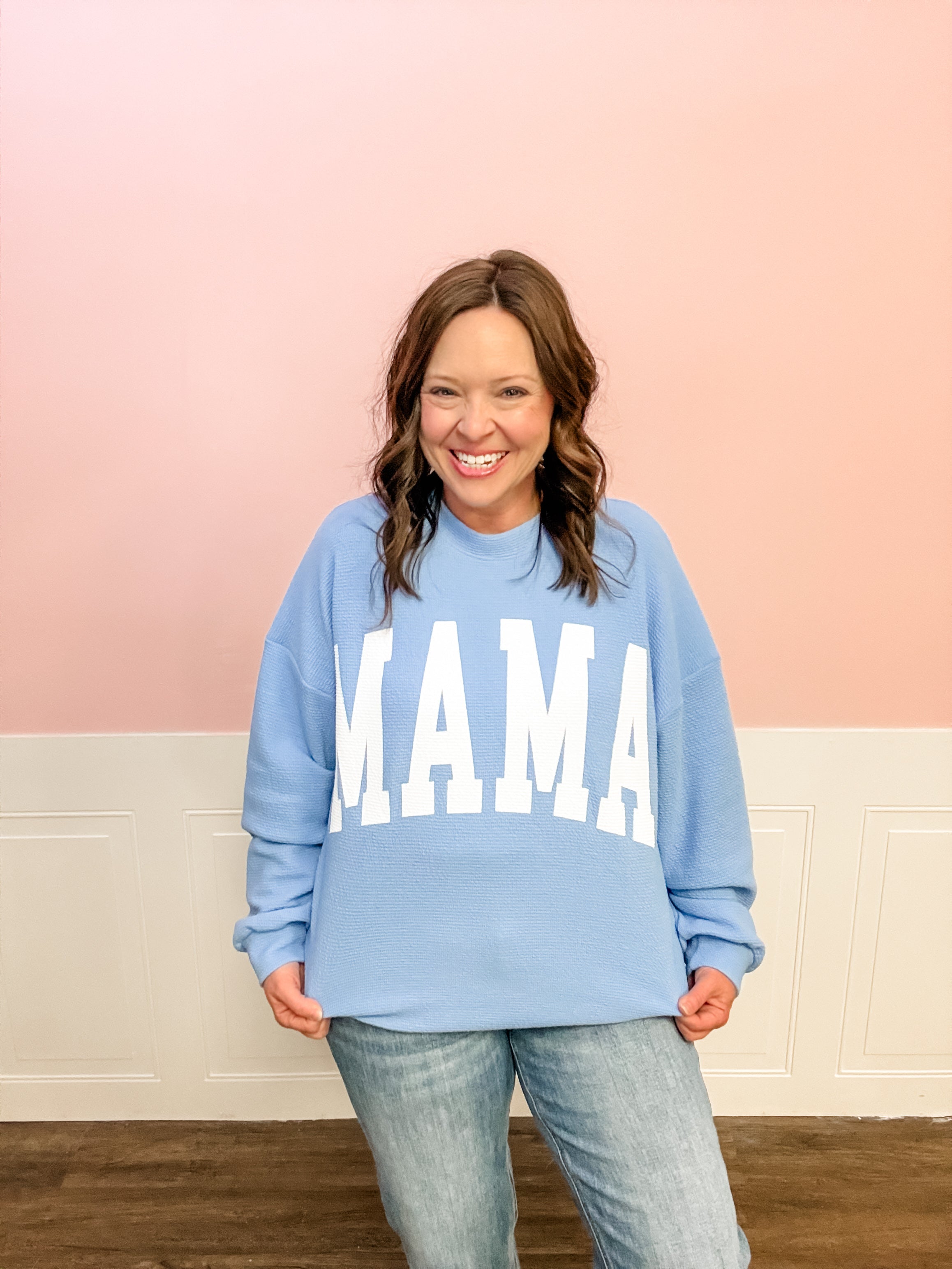 Momma Cozy Knit Pullover - Just a Small Town Girl