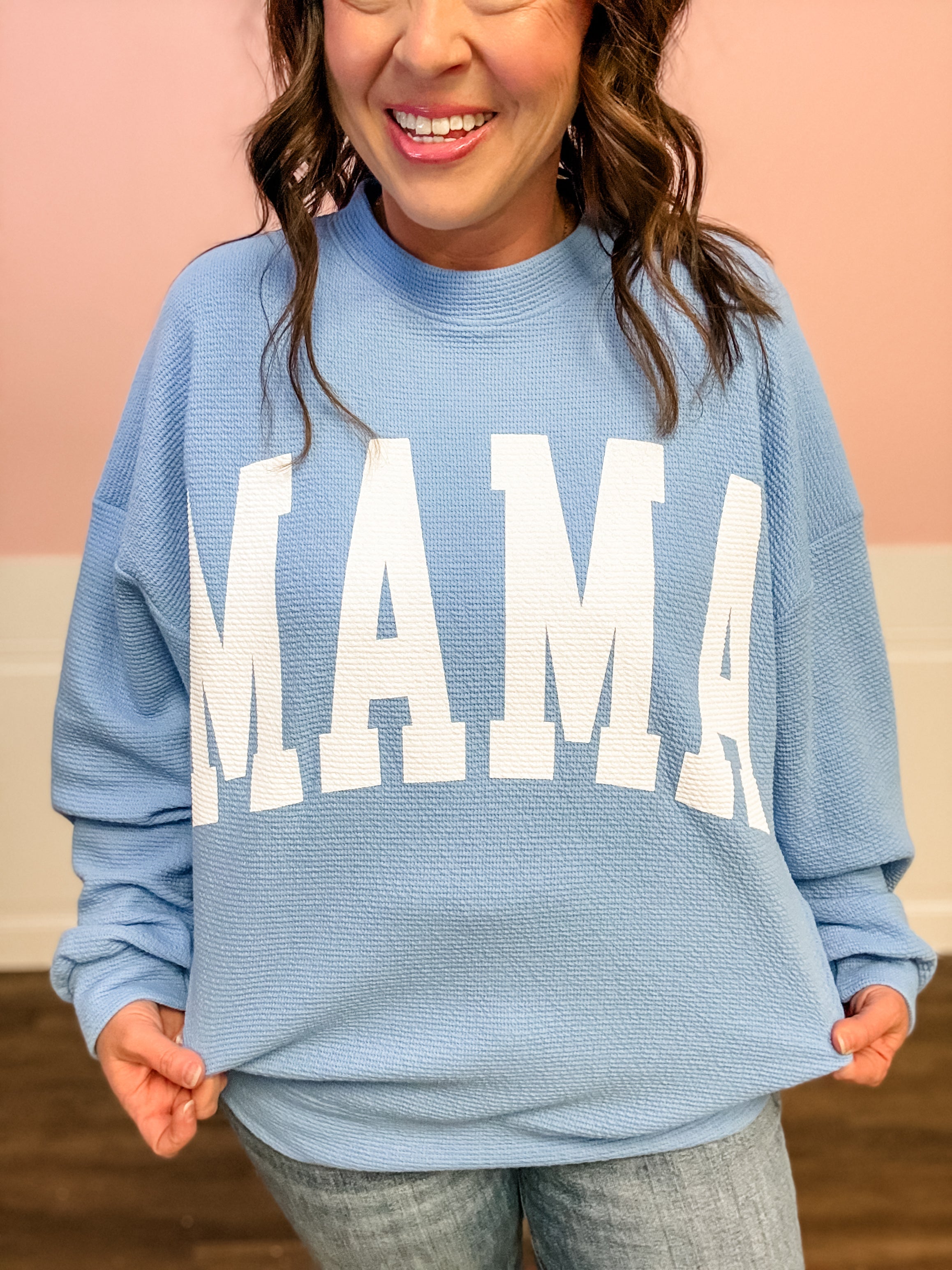 Momma Cozy Knit Pullover - Just a Small Town Girl
