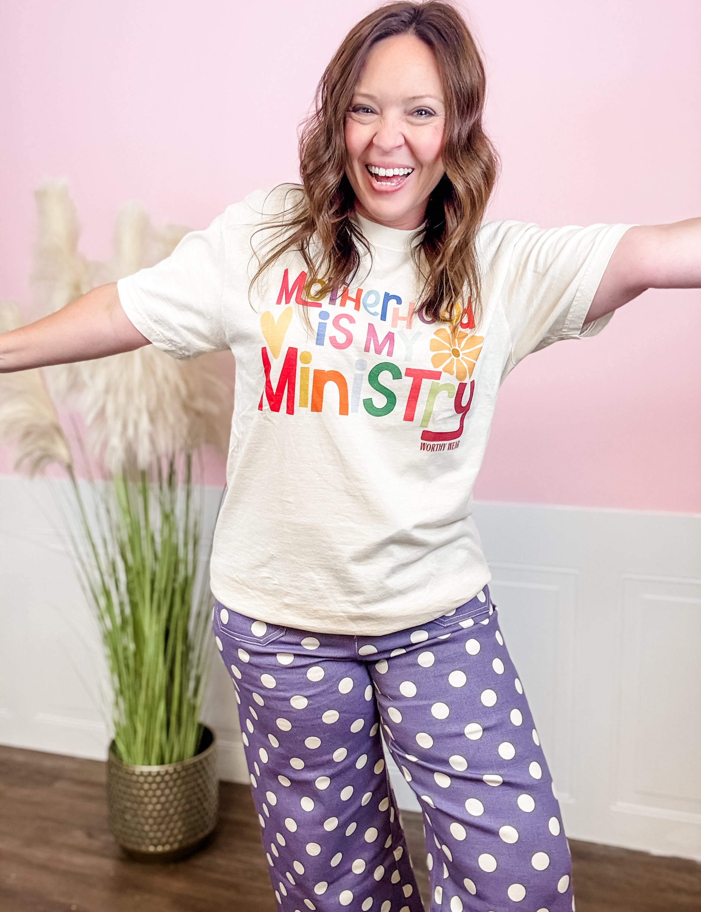 Motherhood Is My Ministry Tee - Just a Small Town Girl