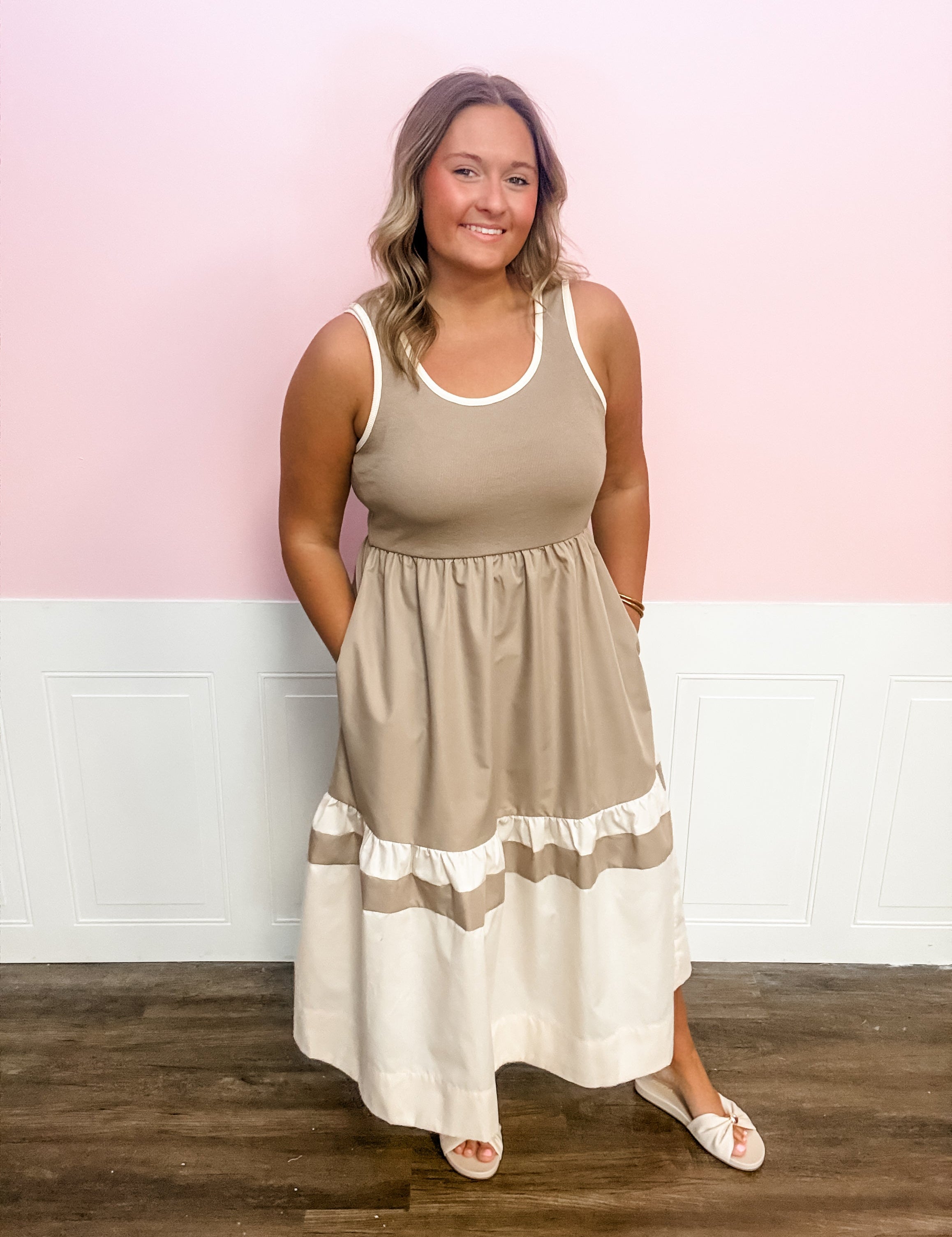 Neutral Nights Dress - Just a Small Town Girl