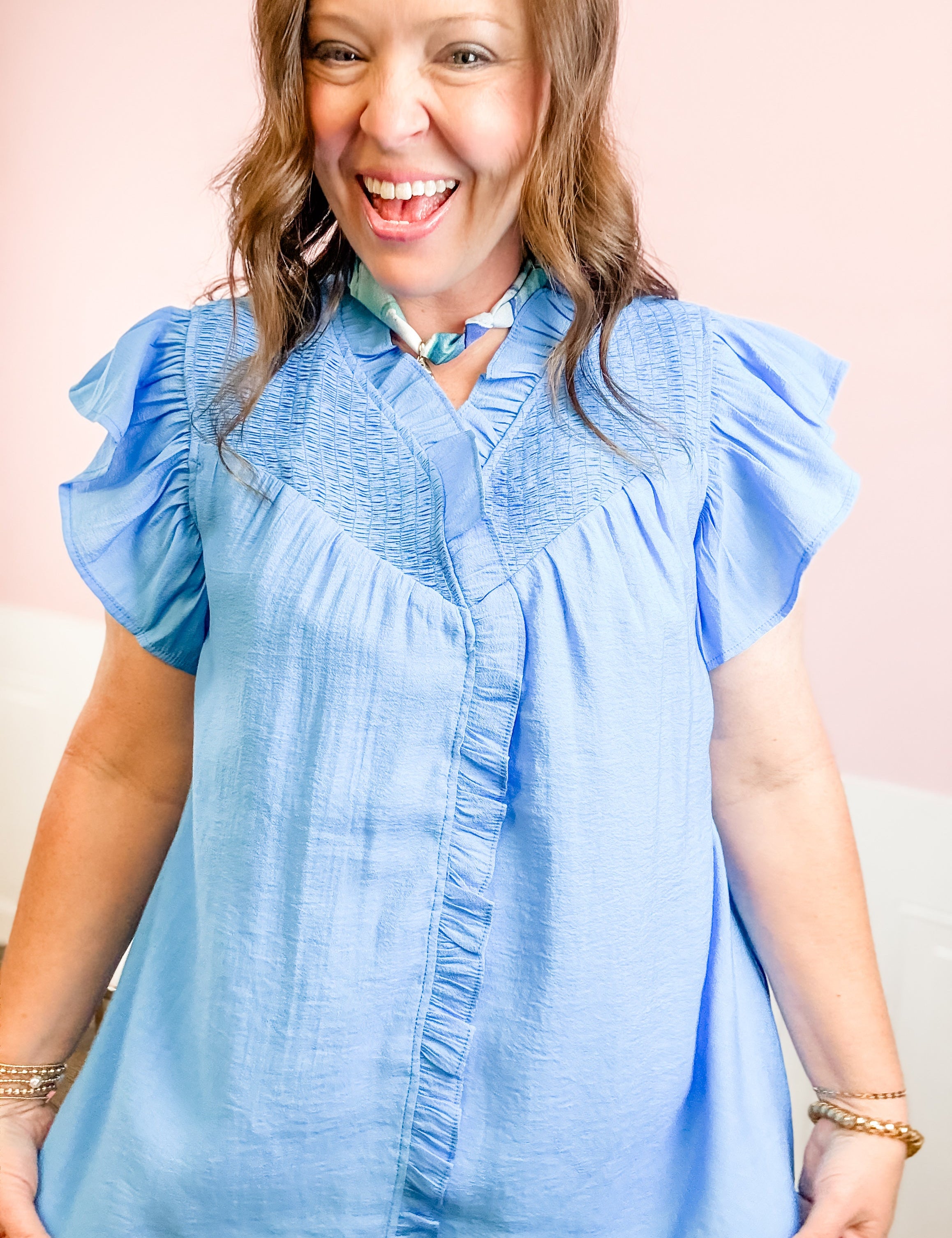 Ocean Breeze Charm Top - Just a Small Town Girl