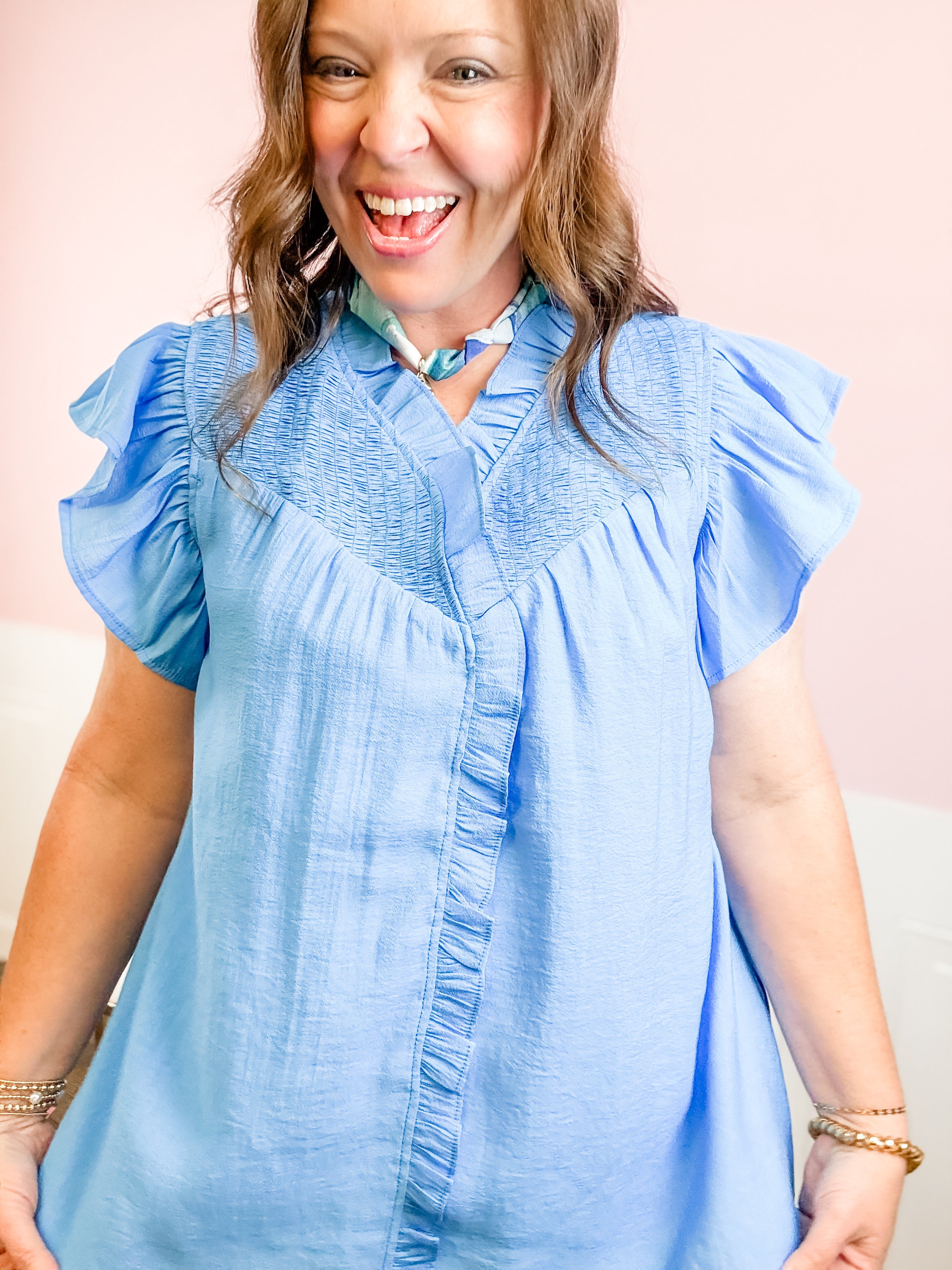 Ocean Breeze Charm Top - Just a Small Town Girl