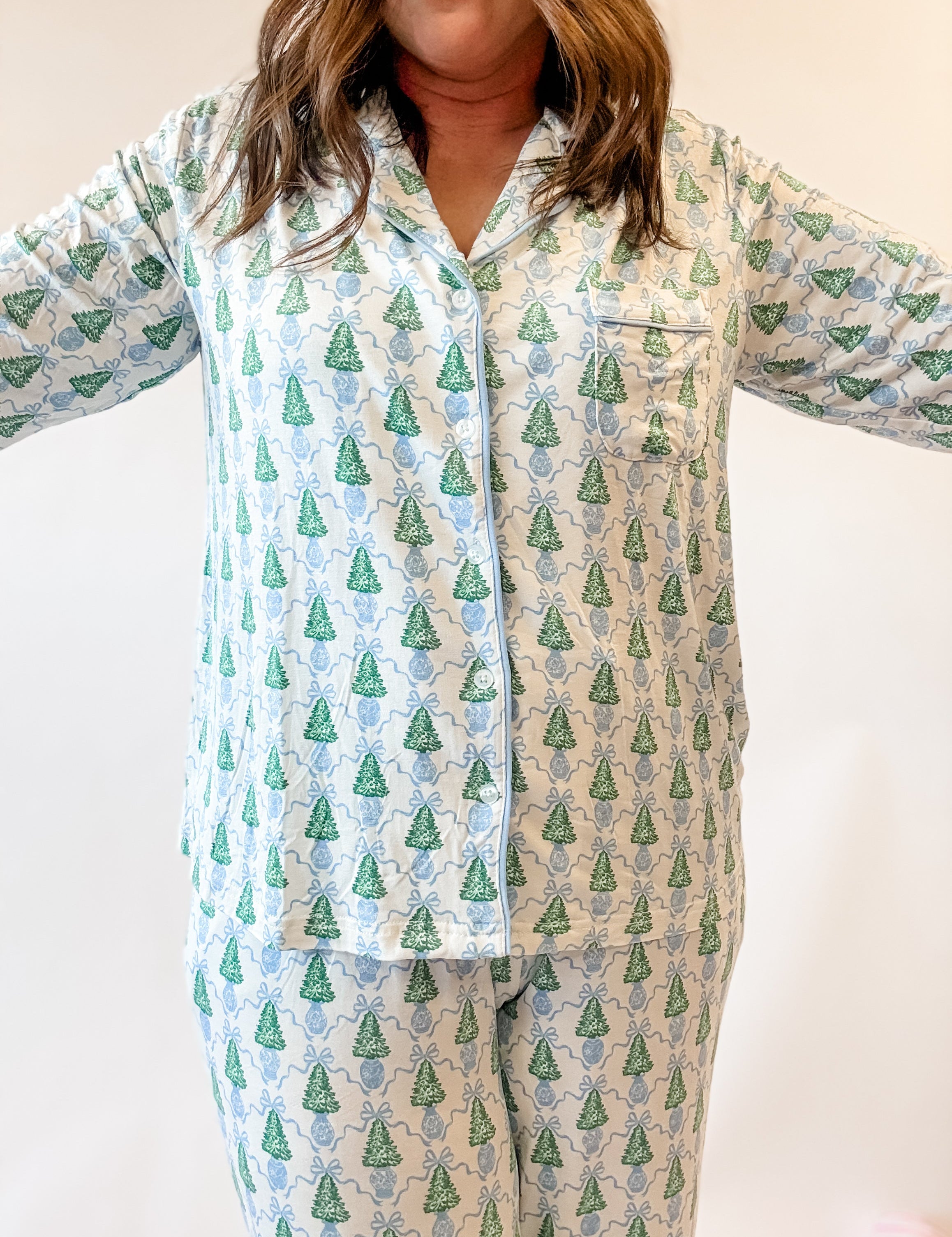 Oh Christmas Tree Pajama Set - Just a Small Town Girl