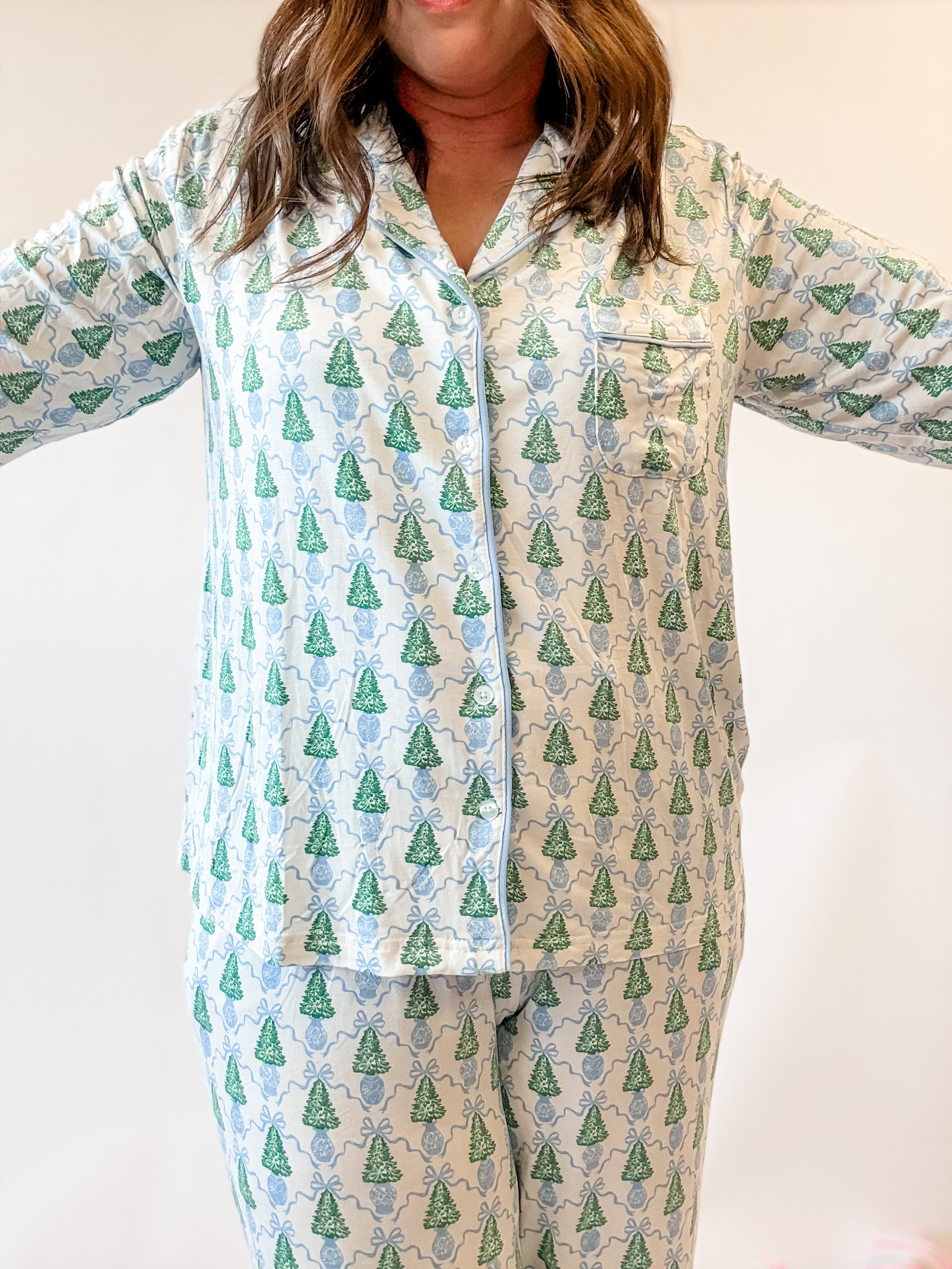 Oh Christmas Tree Pajama Set - Just a Small Town Girl