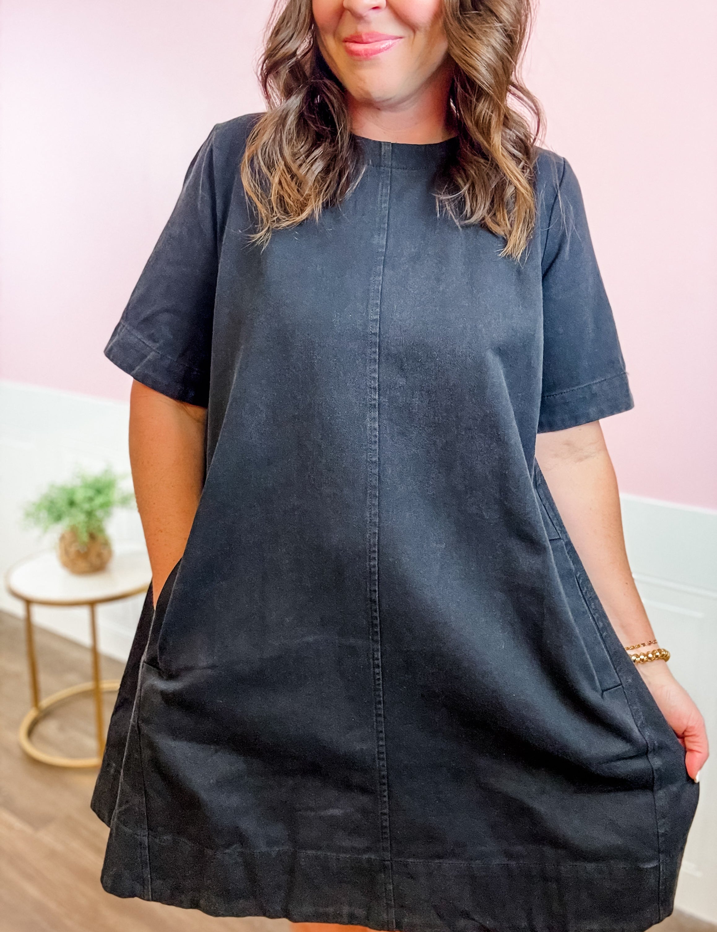 On the Go Shift Dress - Just a Small Town Girl