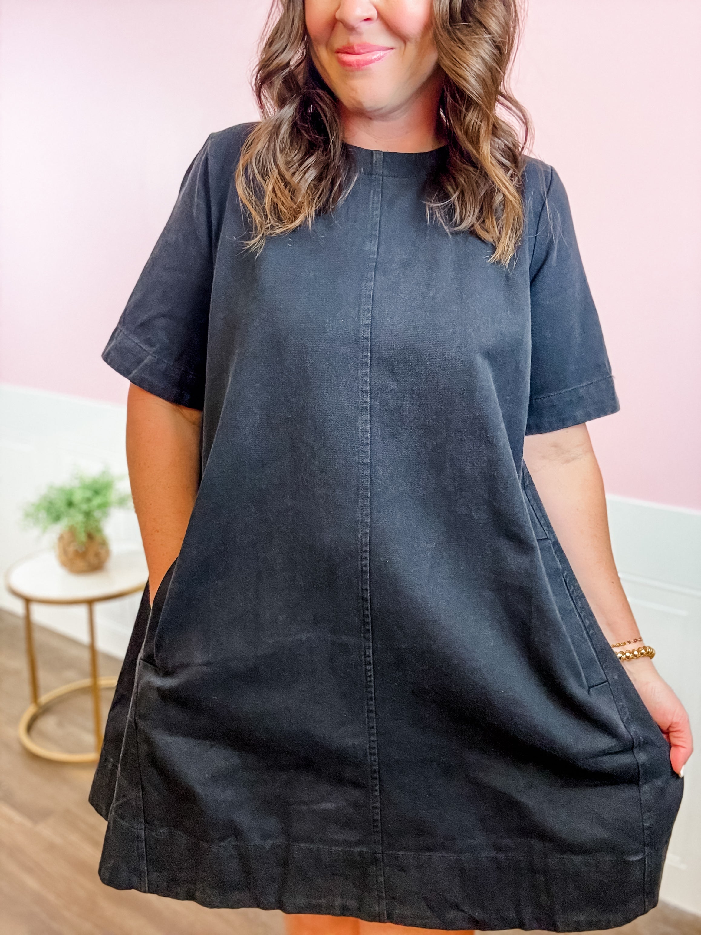 On the Go Shift Dress - Just a Small Town Girl