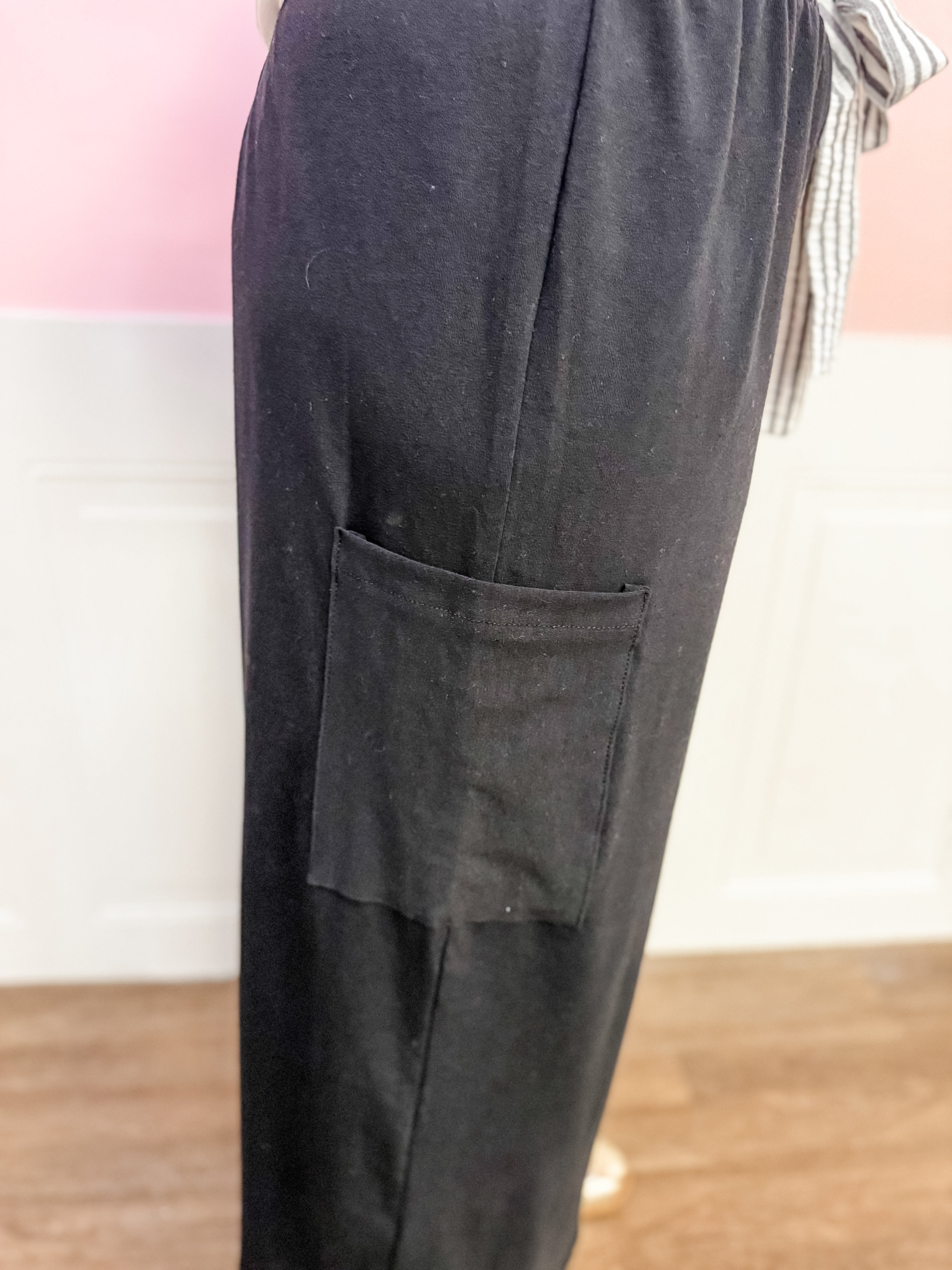 On the Go Tie - Waist Lounge Pants - Just a Small Town Girl