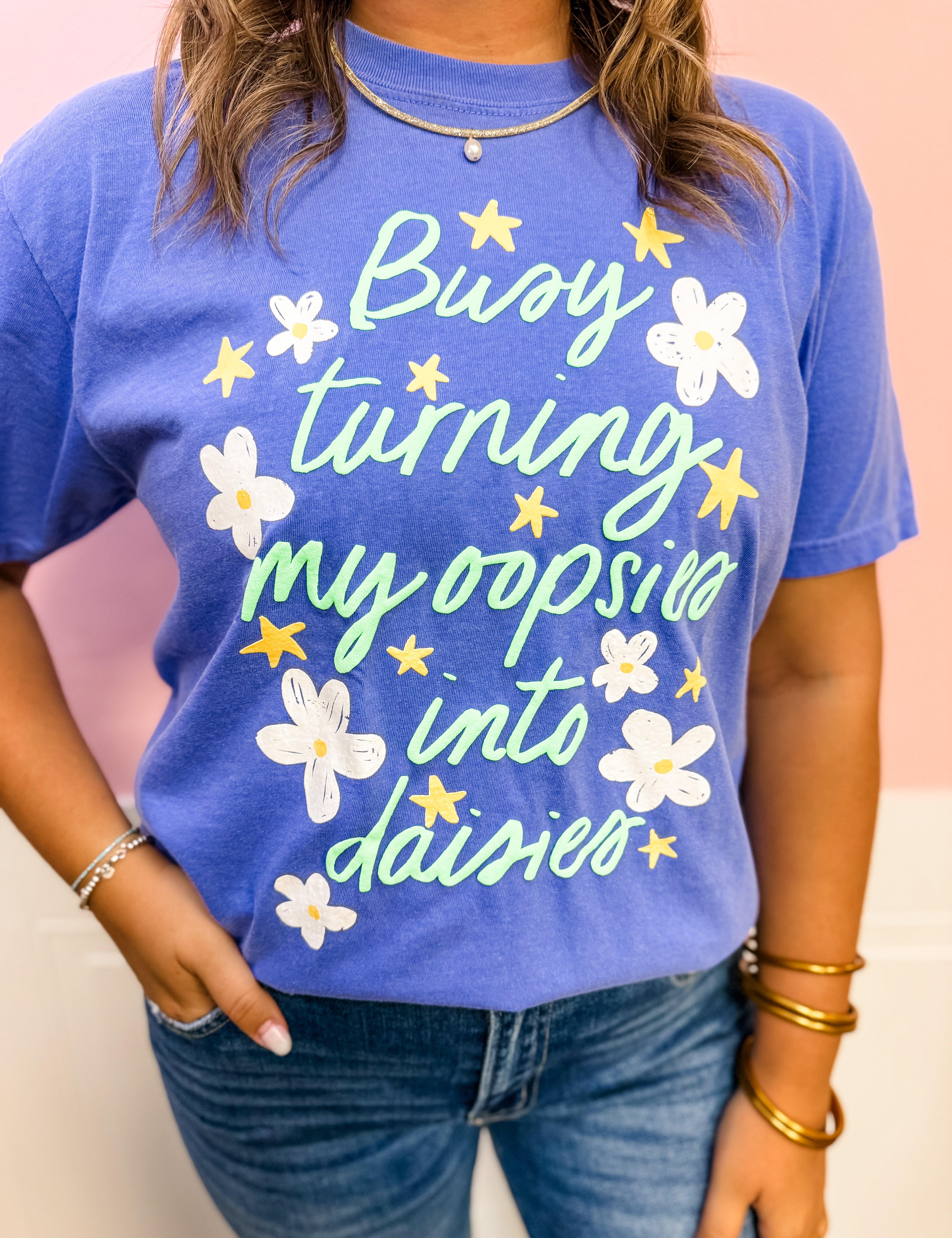 Oopsies Into Daisies Tee - Just a Small Town Girl
