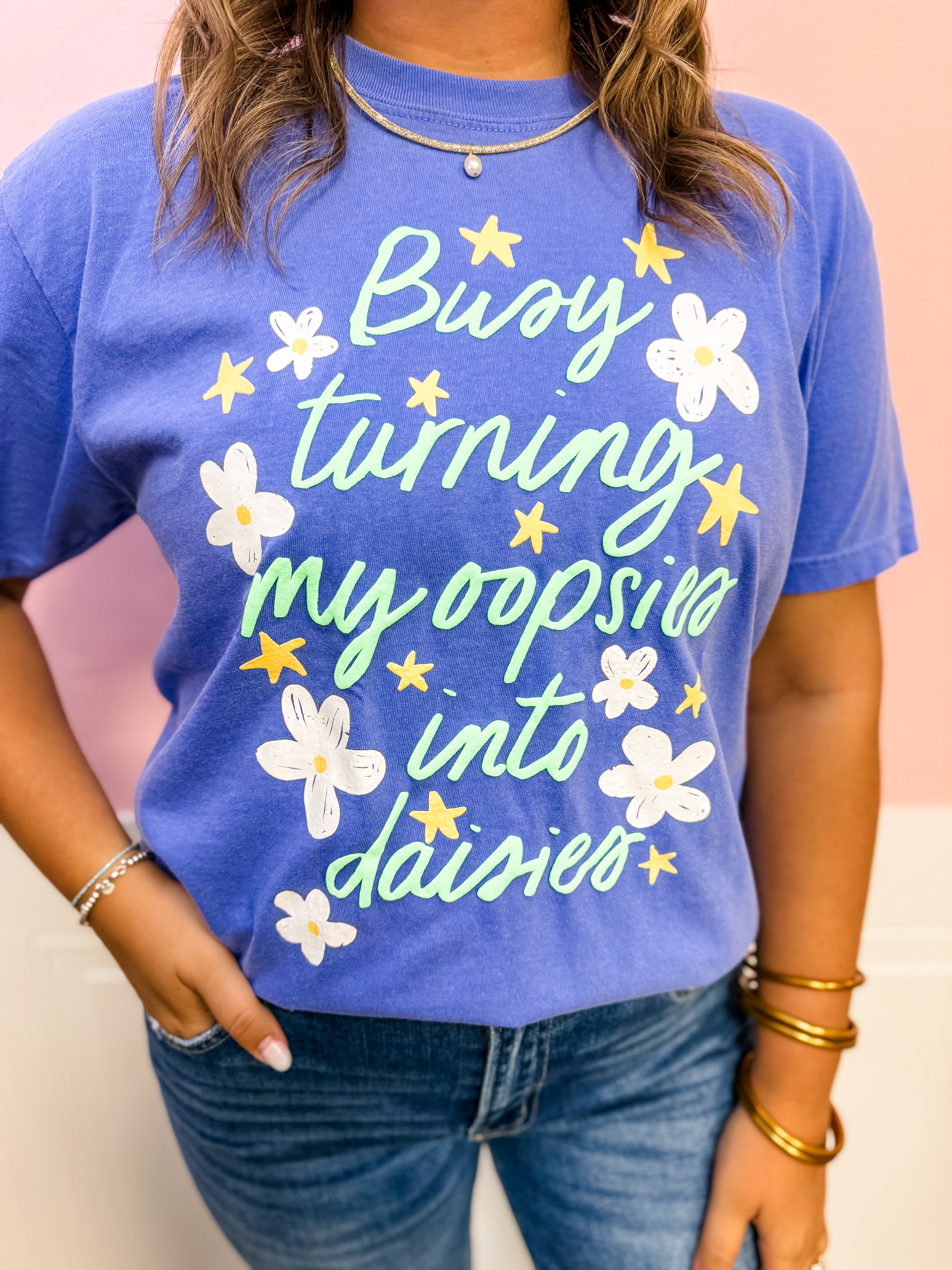 Oopsies Into Daisies Tee - Just a Small Town Girl