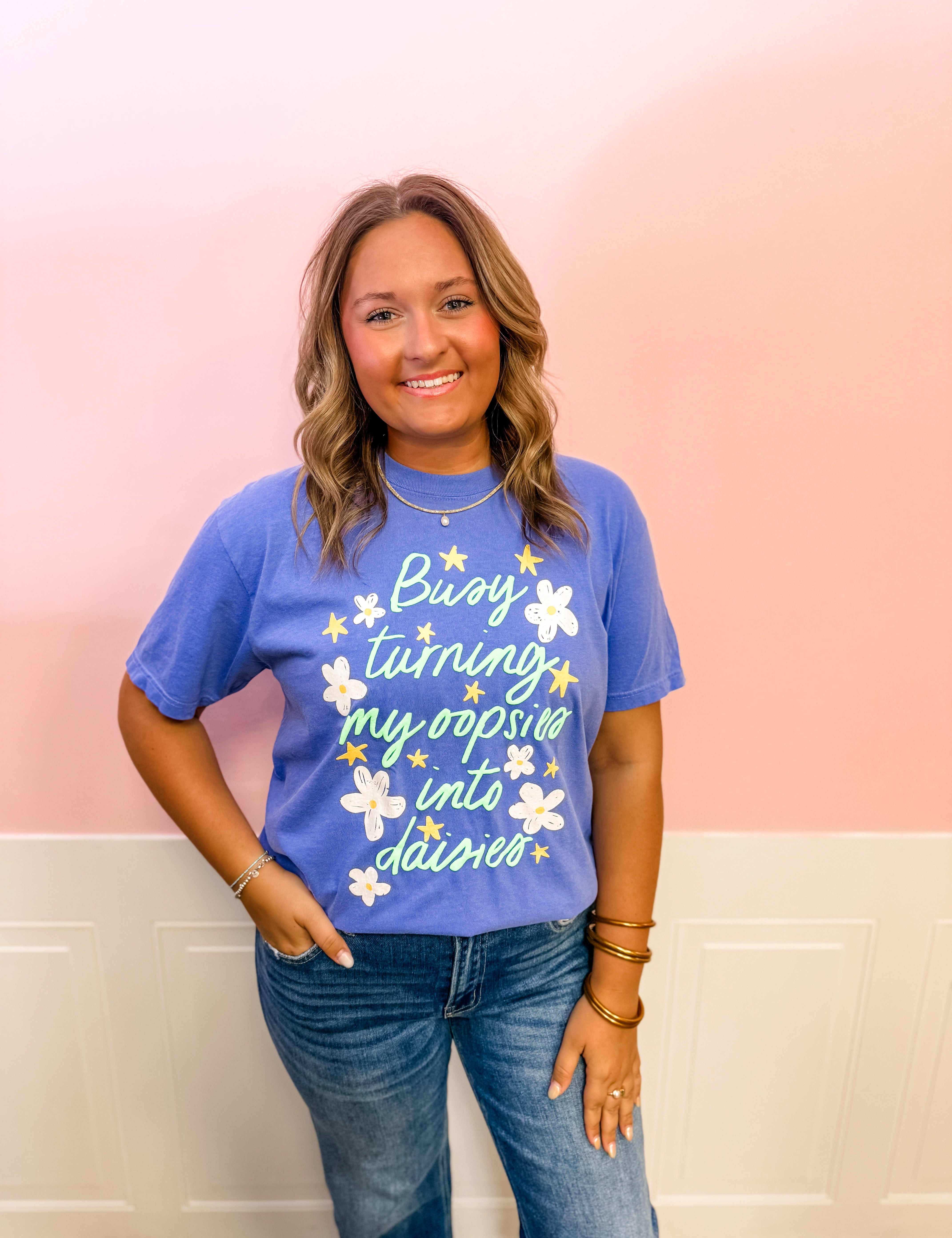 Oopsies Into Daisies Tee - Just a Small Town Girl
