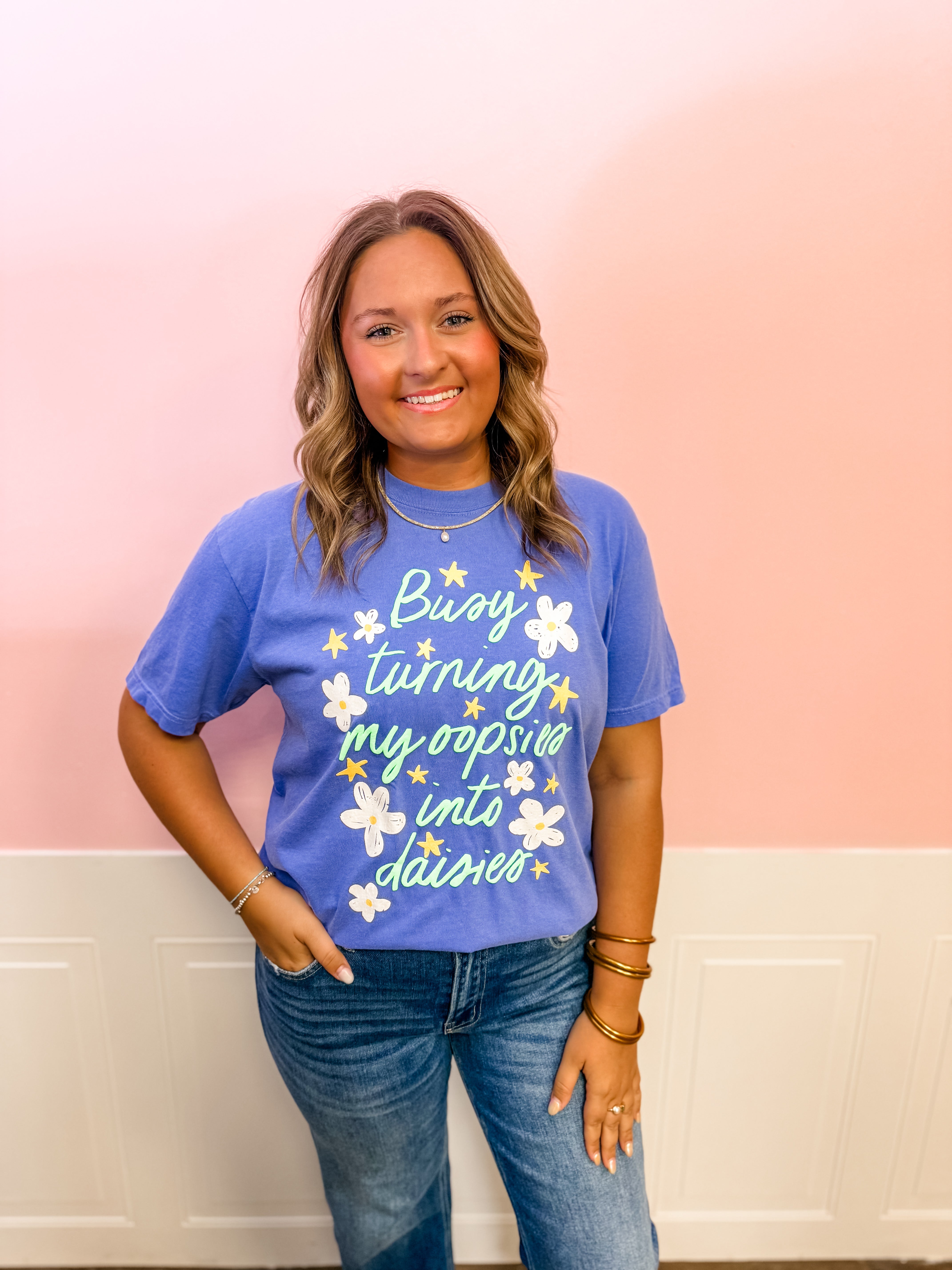 Oopsies Into Daisies Tee - Just a Small Town Girl