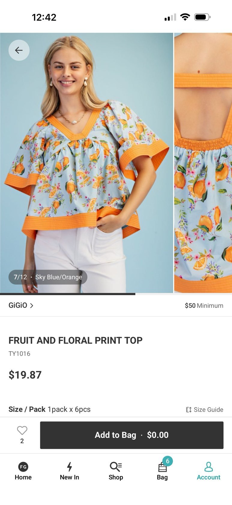 Orange Blossom Breeze Top - Just a Small Town Girl