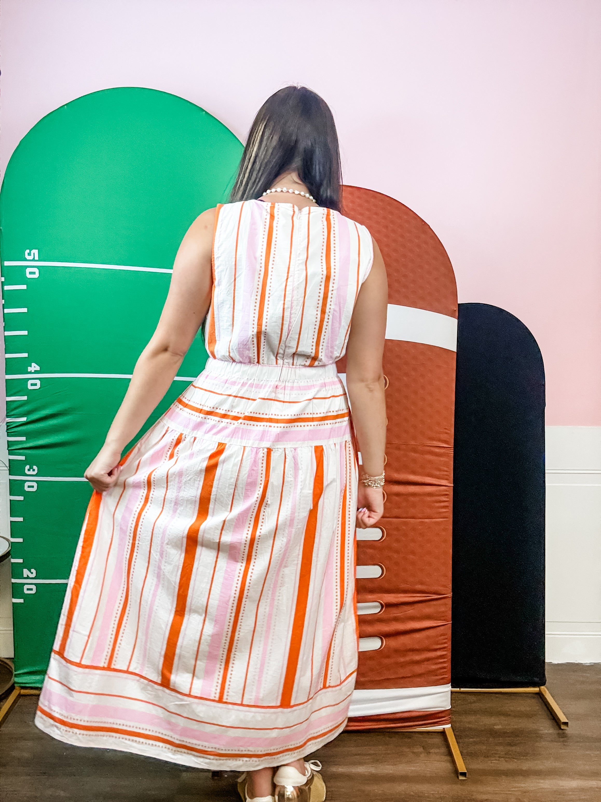 Orange You Sweet Stripe Dress - Just a Small Town Girl