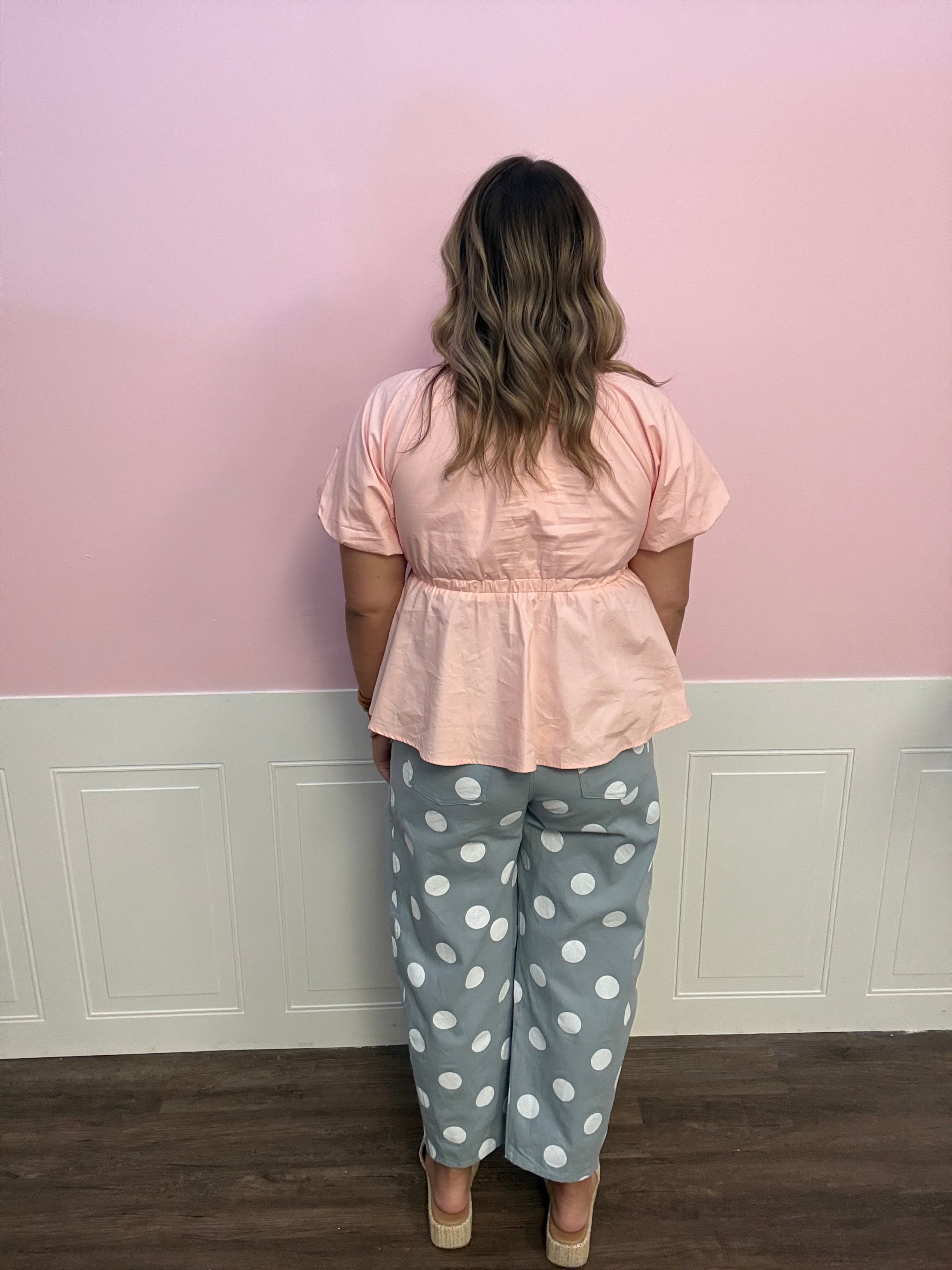 Peachy Sweet Smocked Top - Just a Small Town Girl