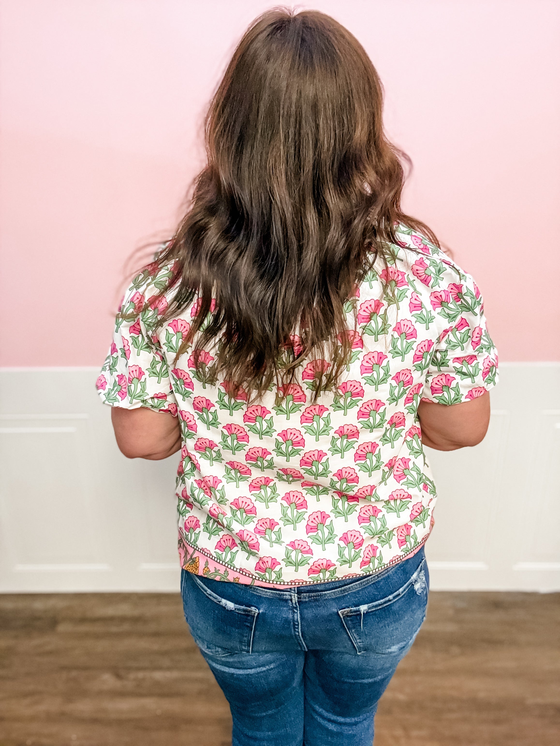 Petal Garden Popover Top - Just a Small Town Girl