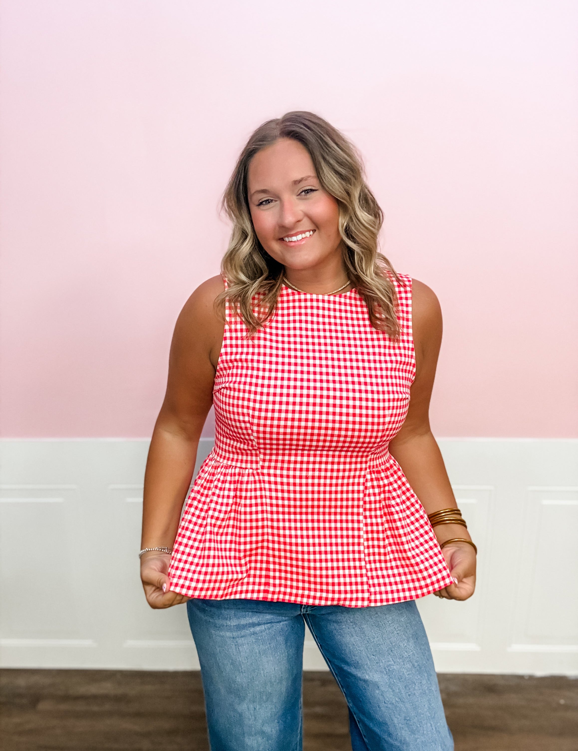 Picnic Date Gingham Top - Just a Small Town Girl