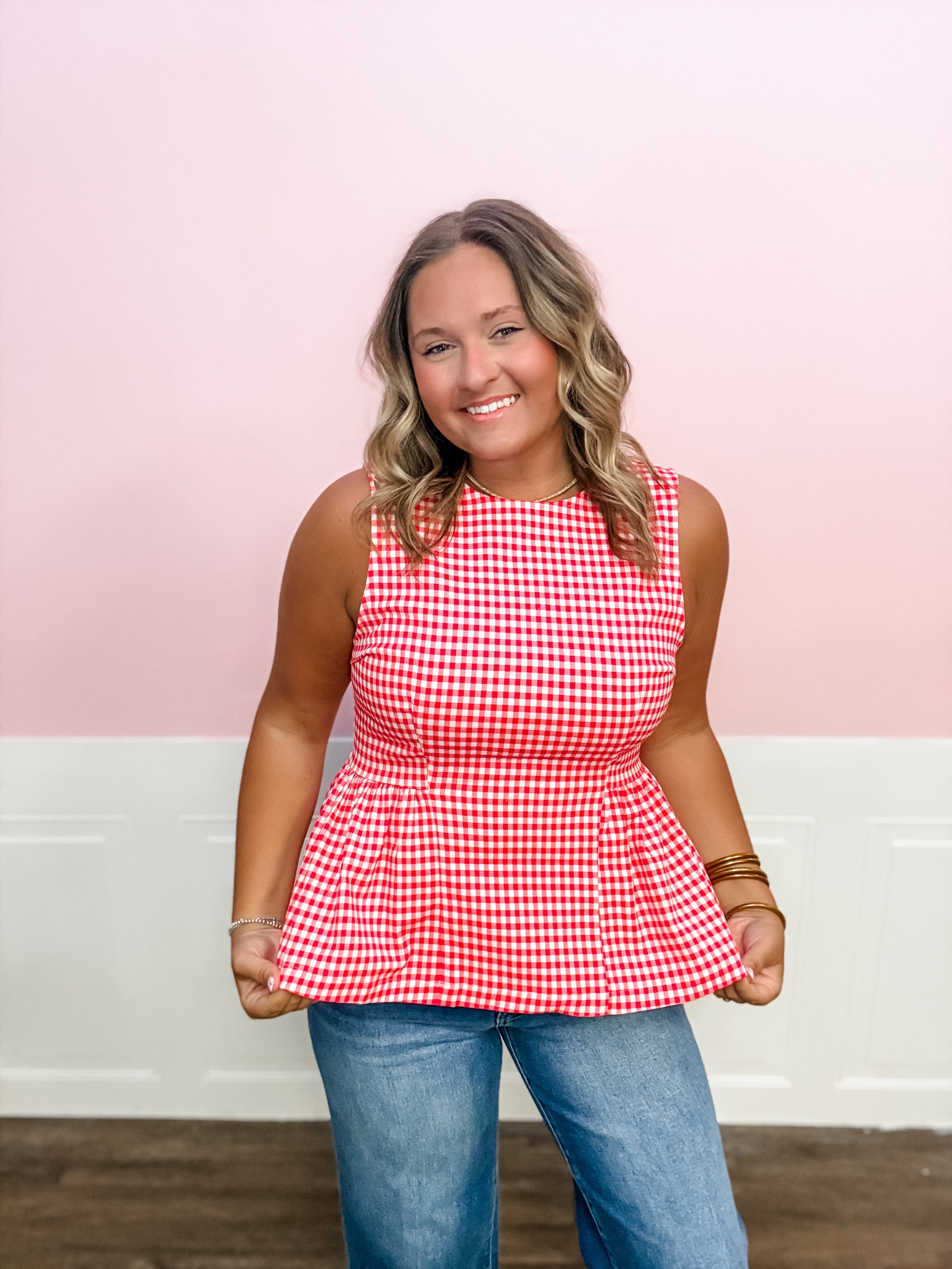 Picnic Date Gingham Top - Just a Small Town Girl