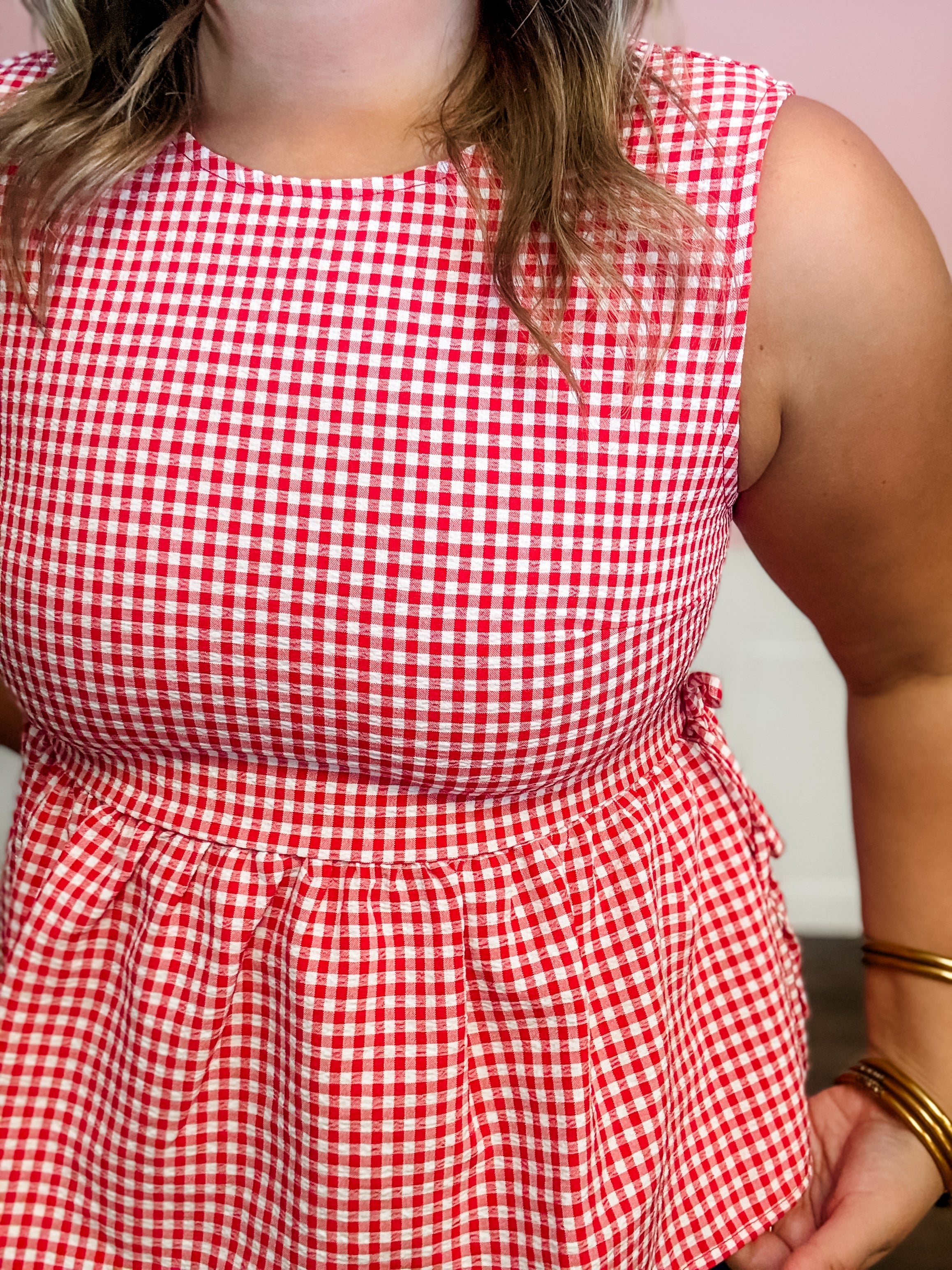Picnic Date Gingham Top - Just a Small Town Girl