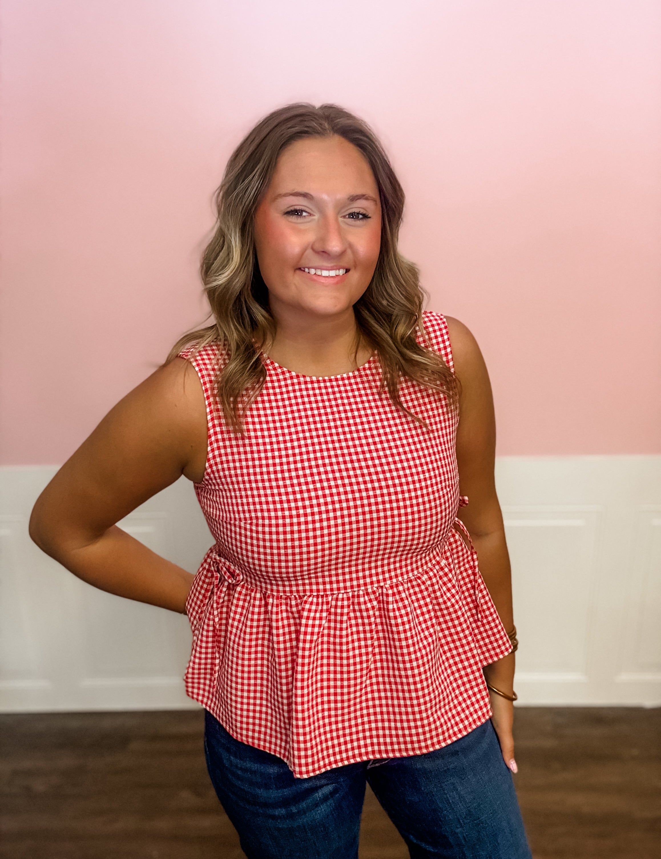 Picnic Date Gingham Top - Just a Small Town Girl