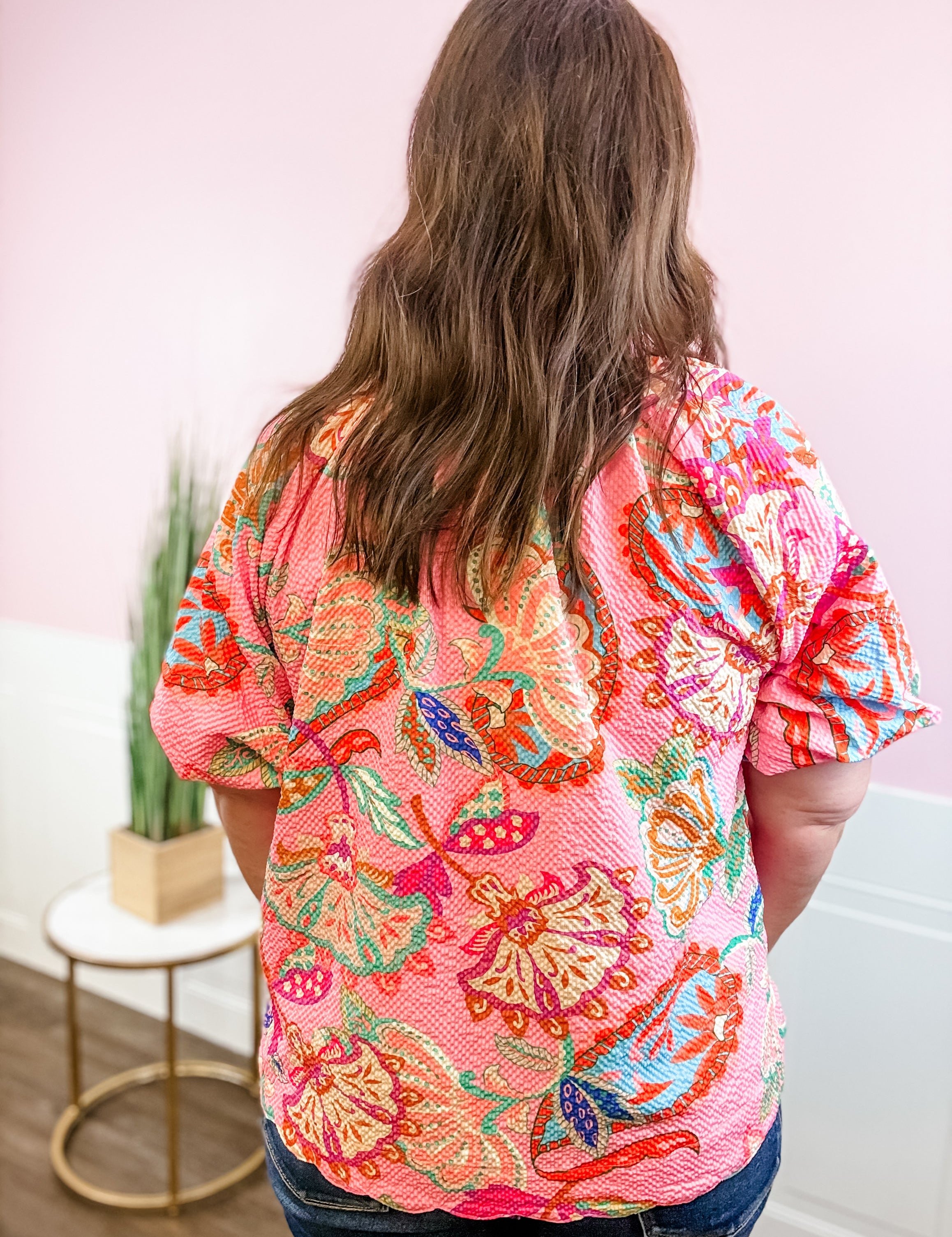 Pink Bloom Top - Just a Small Town Girl