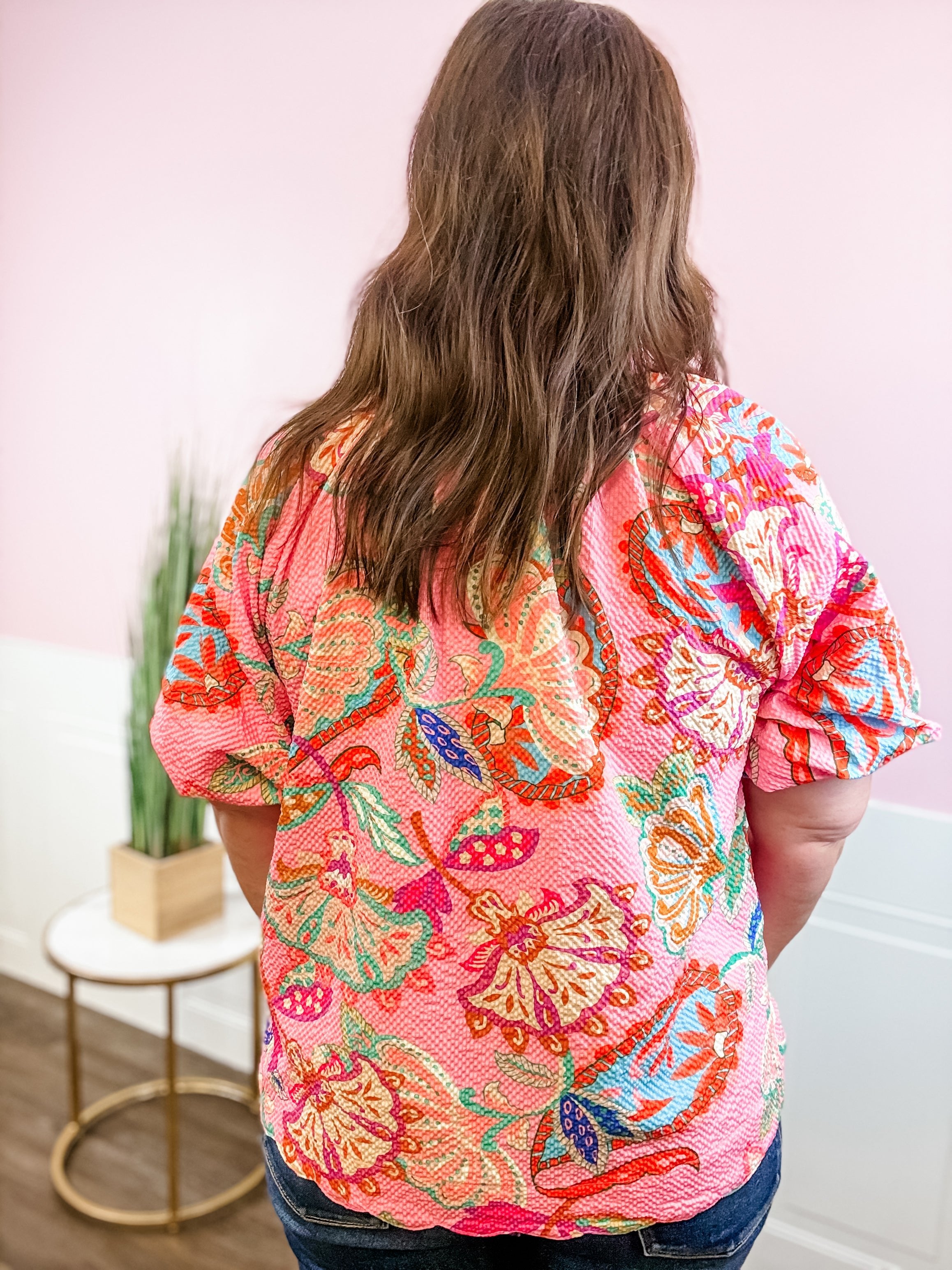 Pink Bloom Top - Just a Small Town Girl
