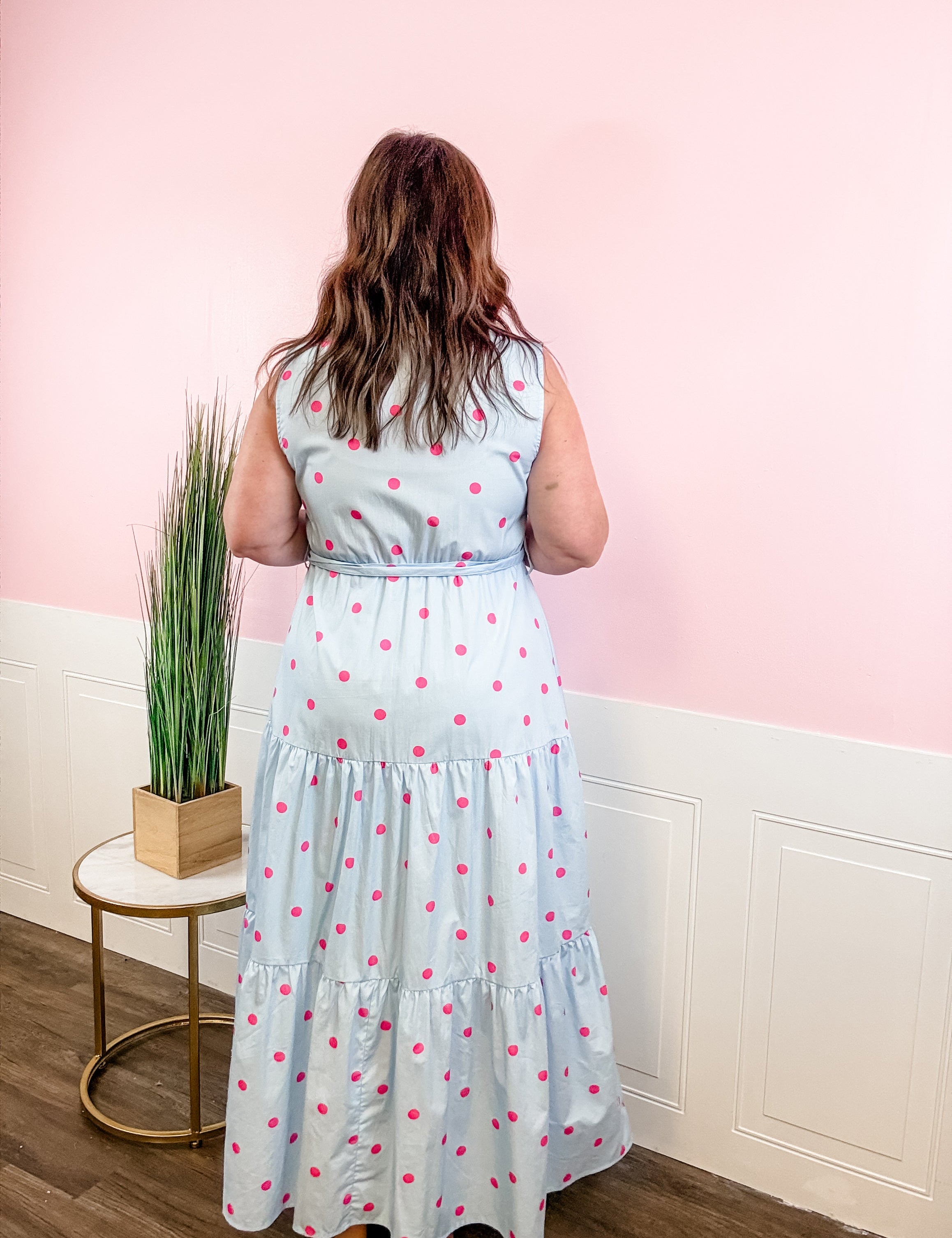 Pink Dots Picnic Dress - Just a Small Town Girl