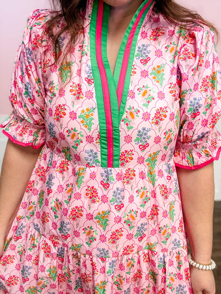 Pink Jubilee Floral Maxi Dress - Just a Small Town Girl