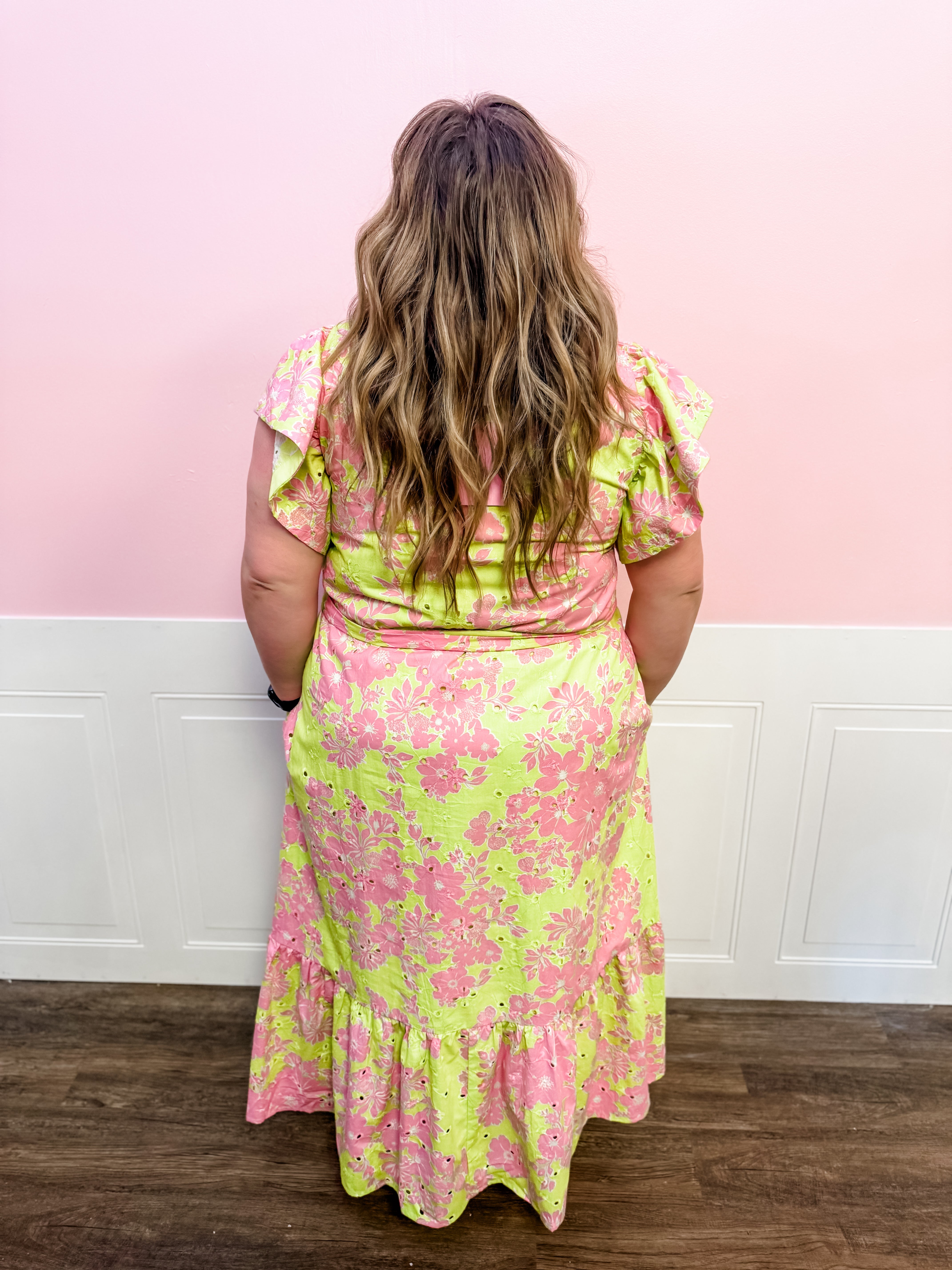 Pink Lemonade Garden Dress: Plus Size - Just a Small Town Girl
