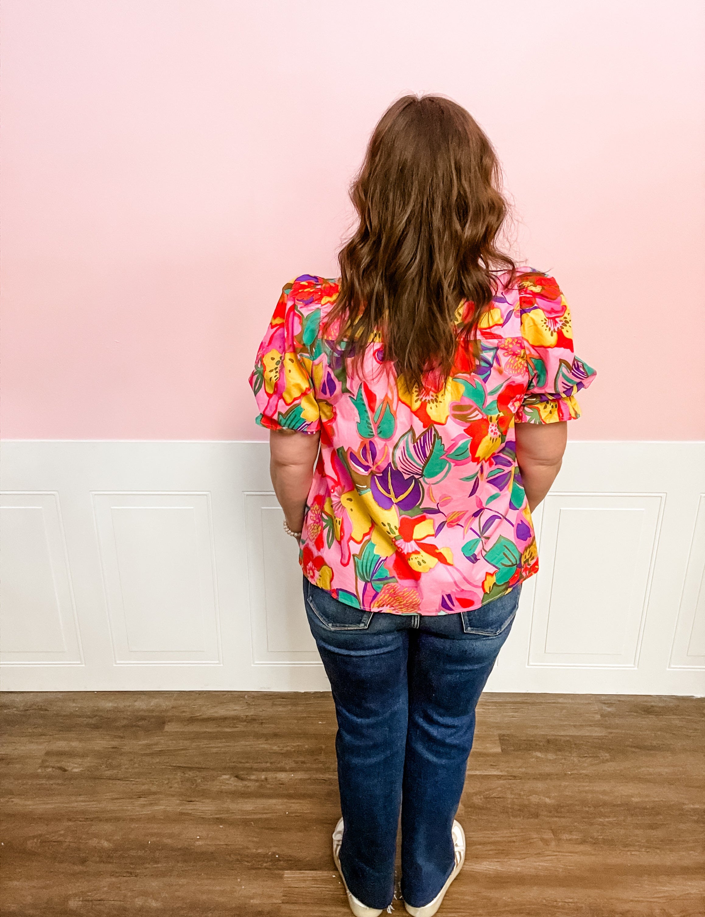 Pink Paradise Bloom Top - Just a Small Town Girl