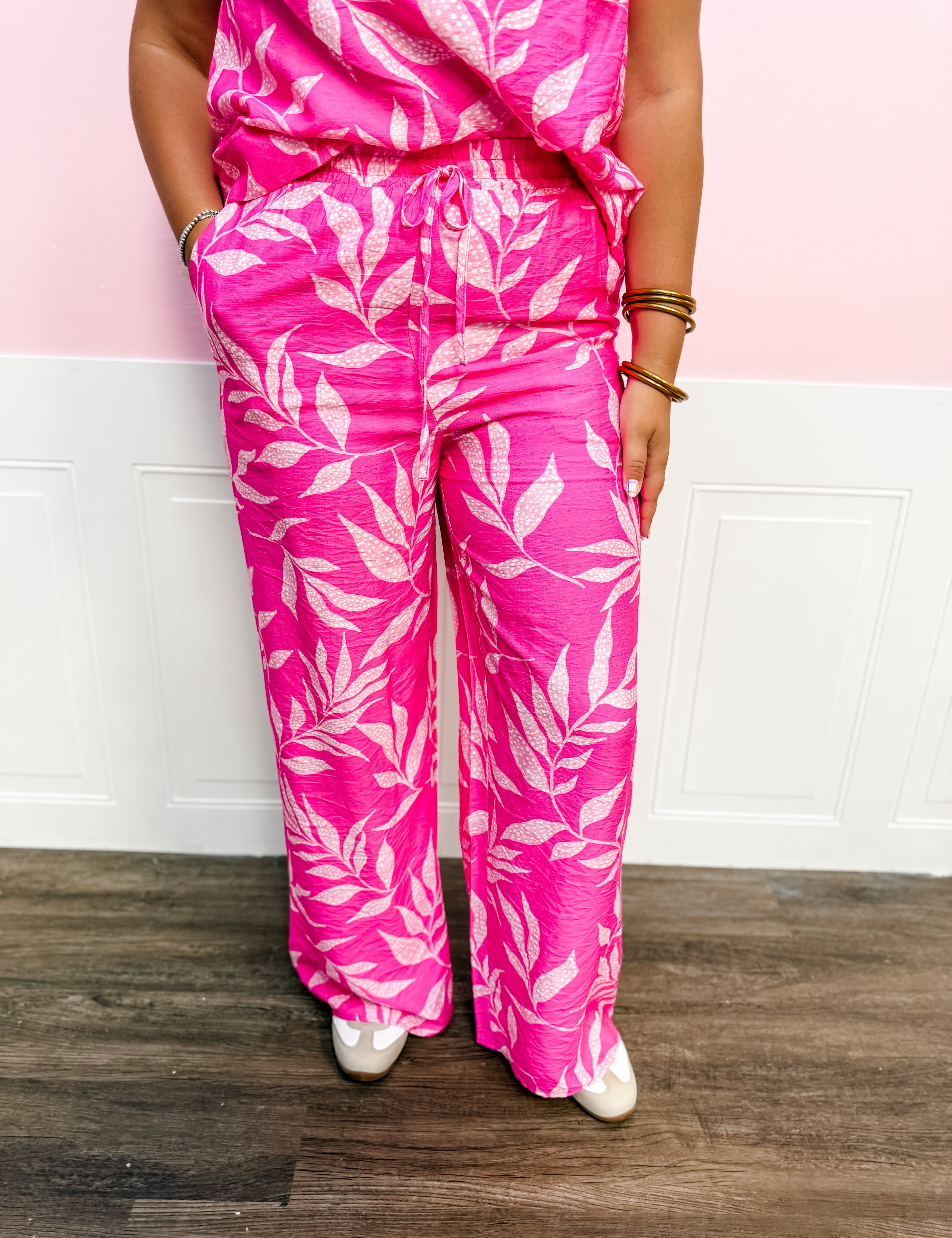 Pink Paradise Flow Pants - Just a Small Town Girl