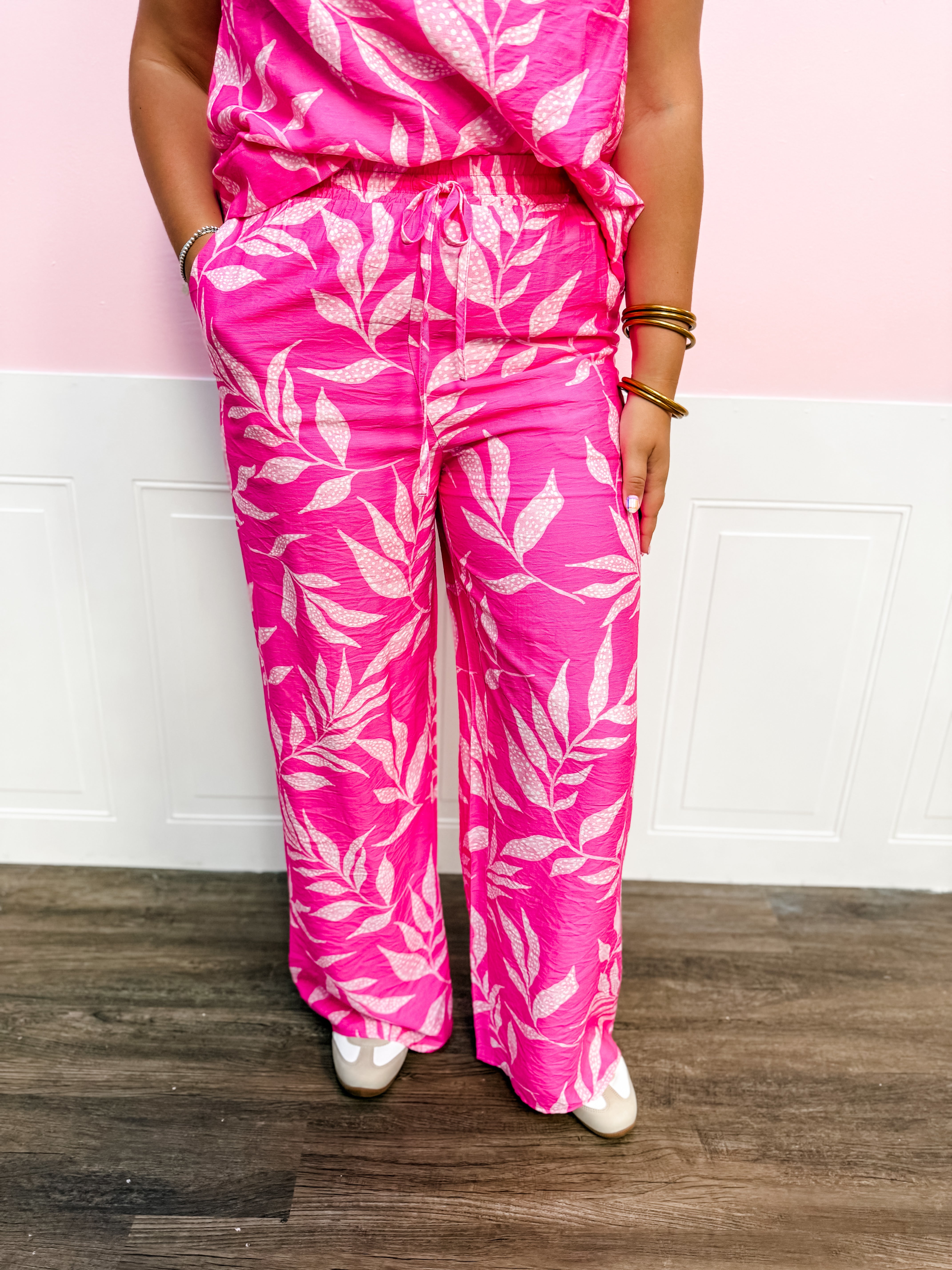 Pink Paradise Flow Pants - Just a Small Town Girl