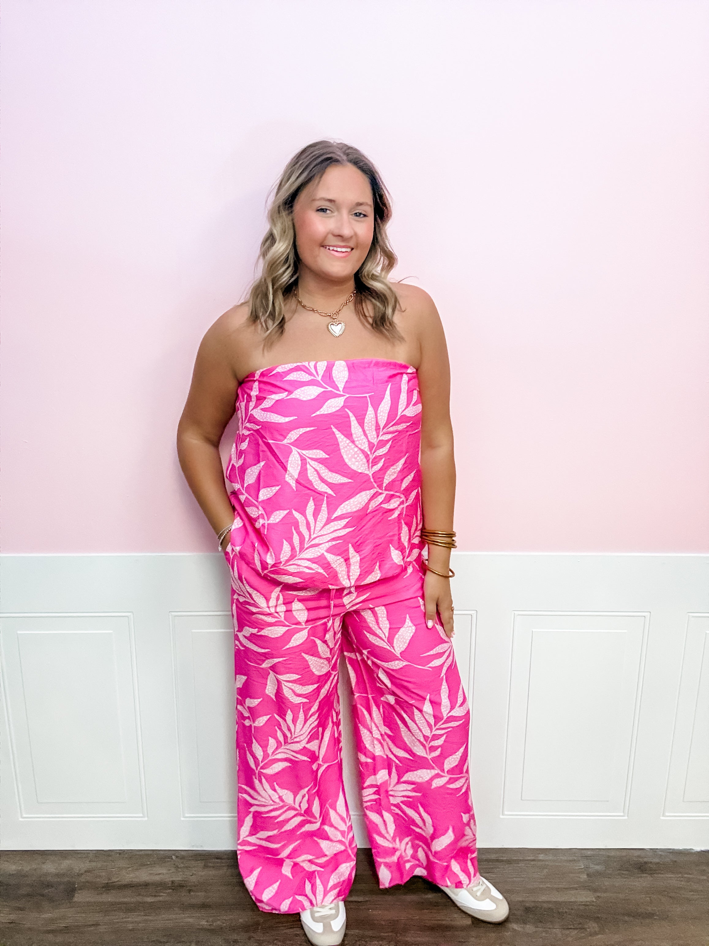 Pink Paradise Sleeveless Top - Just a Small Town Girl