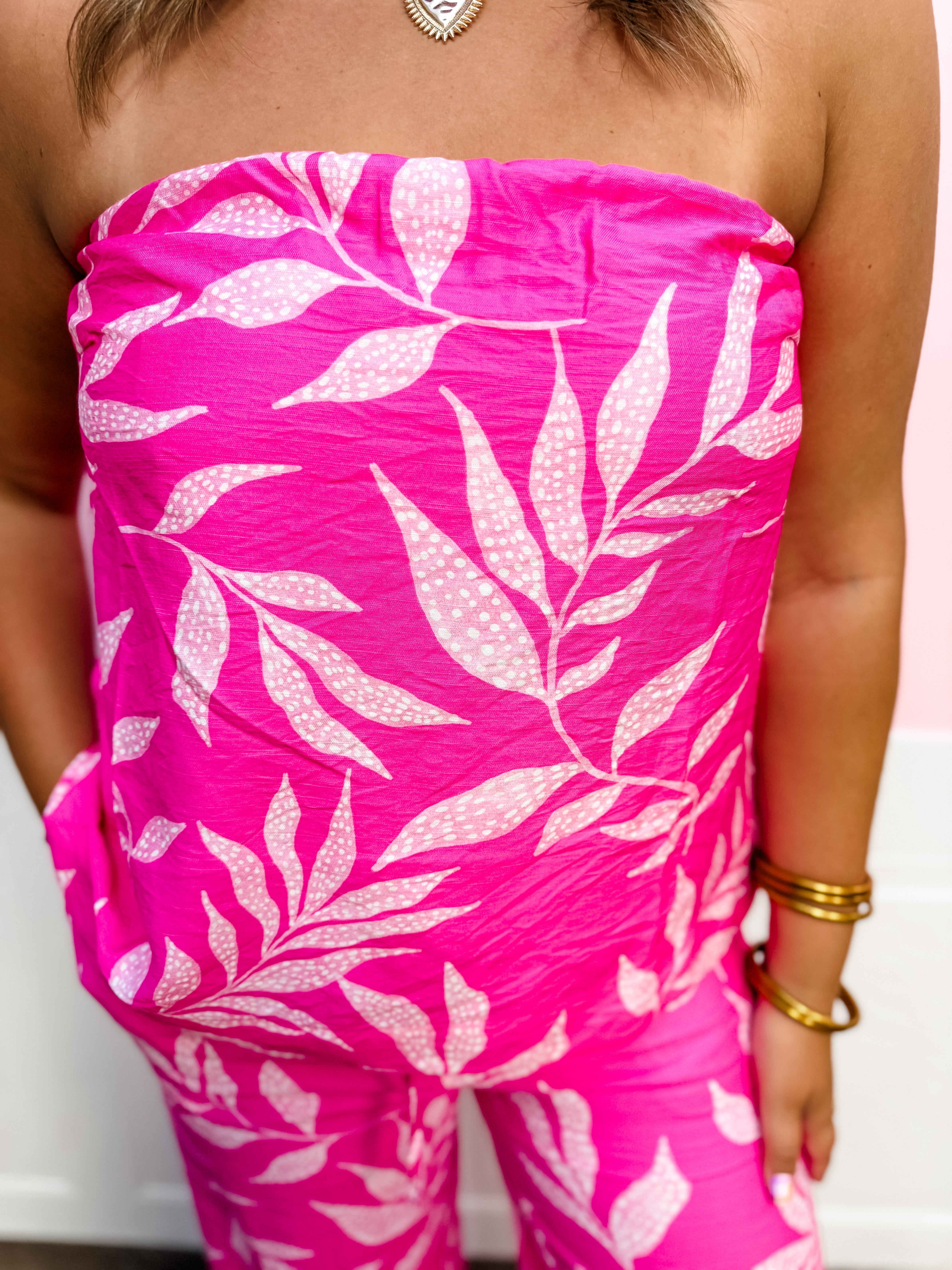 Pink Paradise Sleeveless Top - Just a Small Town Girl