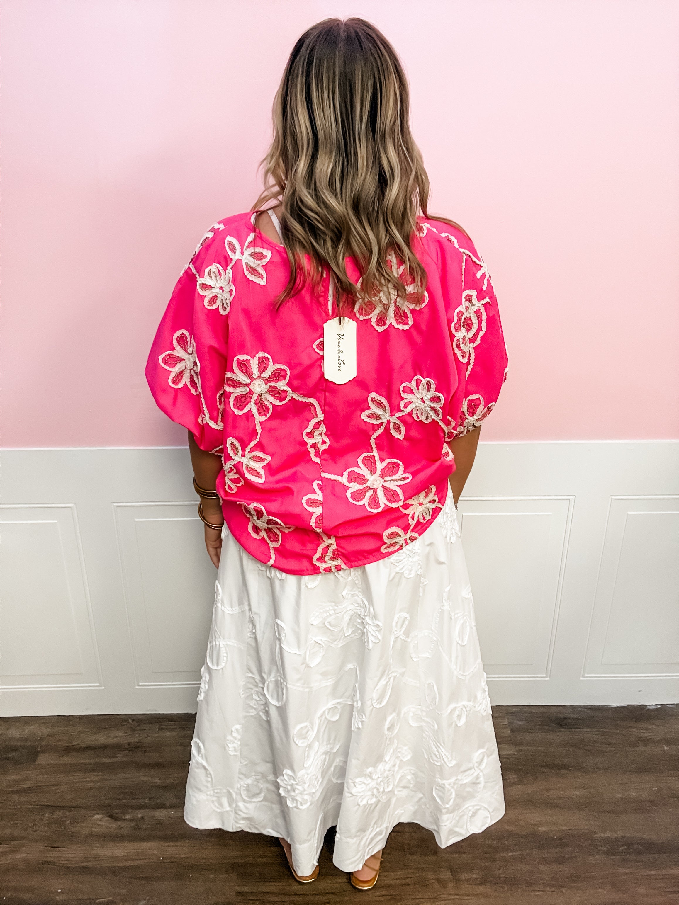 Pink Petal Lace Top - Just a Small Town Girl