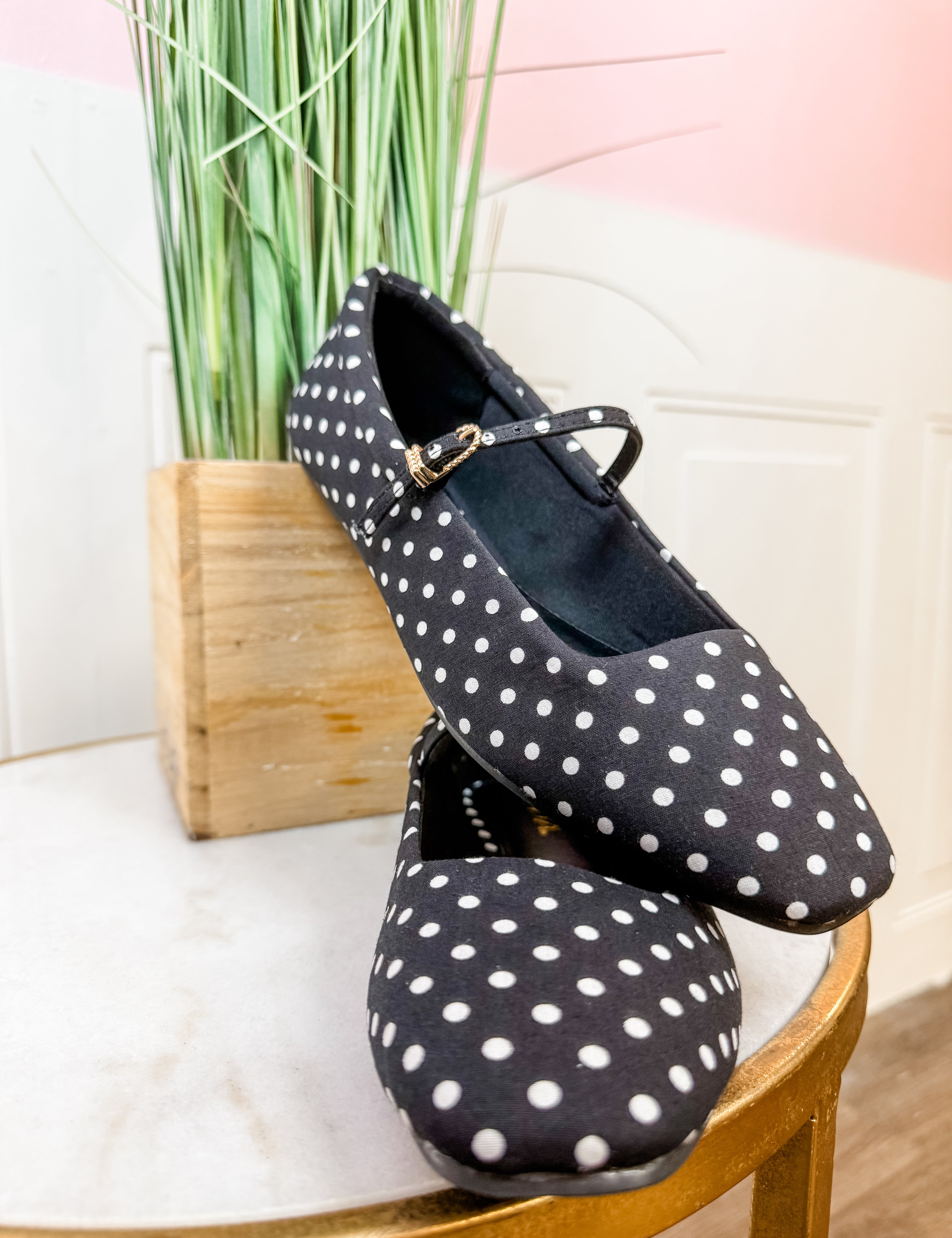 Polka Dot Mary Jane: black - Just a Small Town Girl