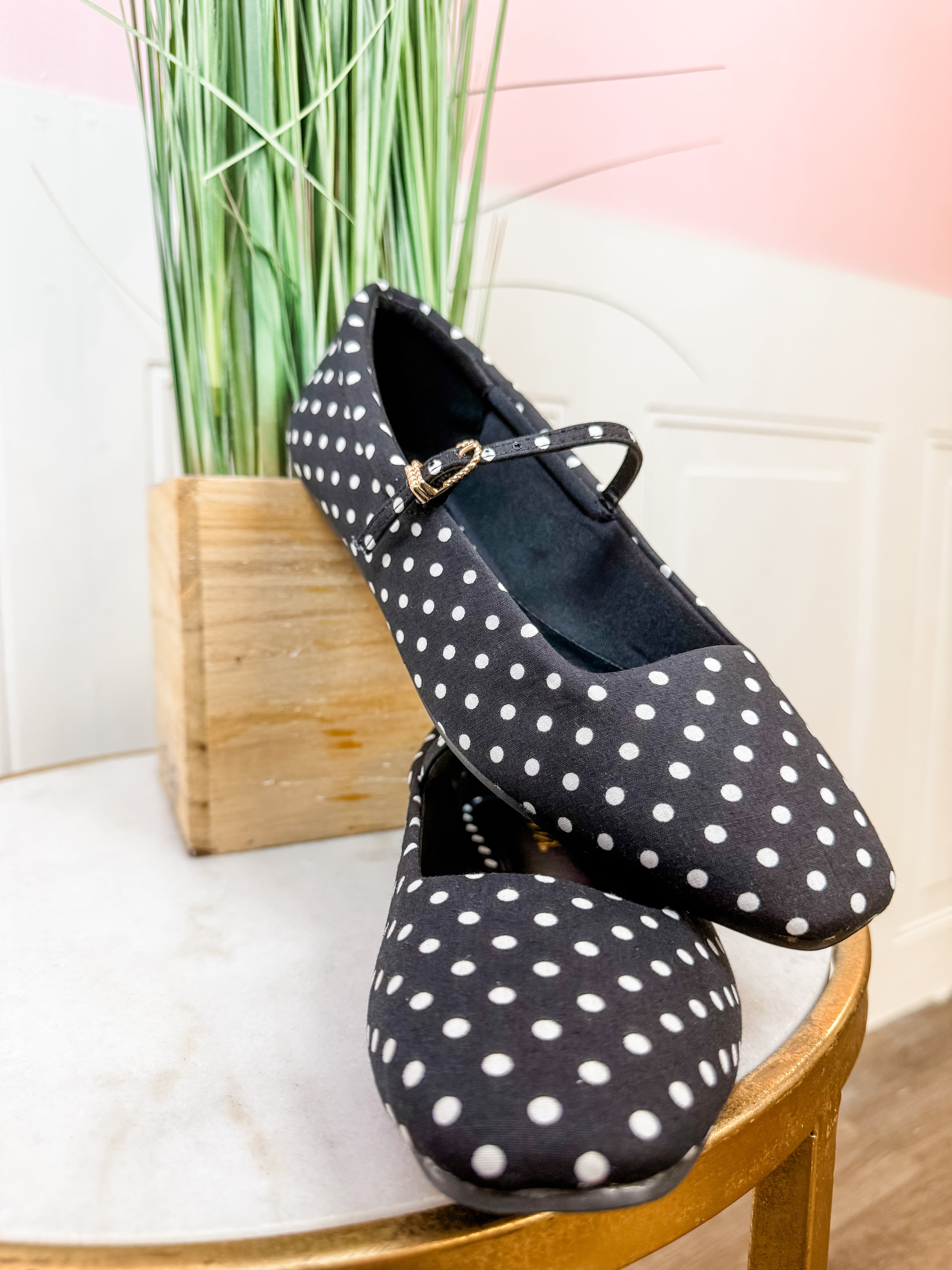 Polka Dot Mary Jane: black - Just a Small Town Girl