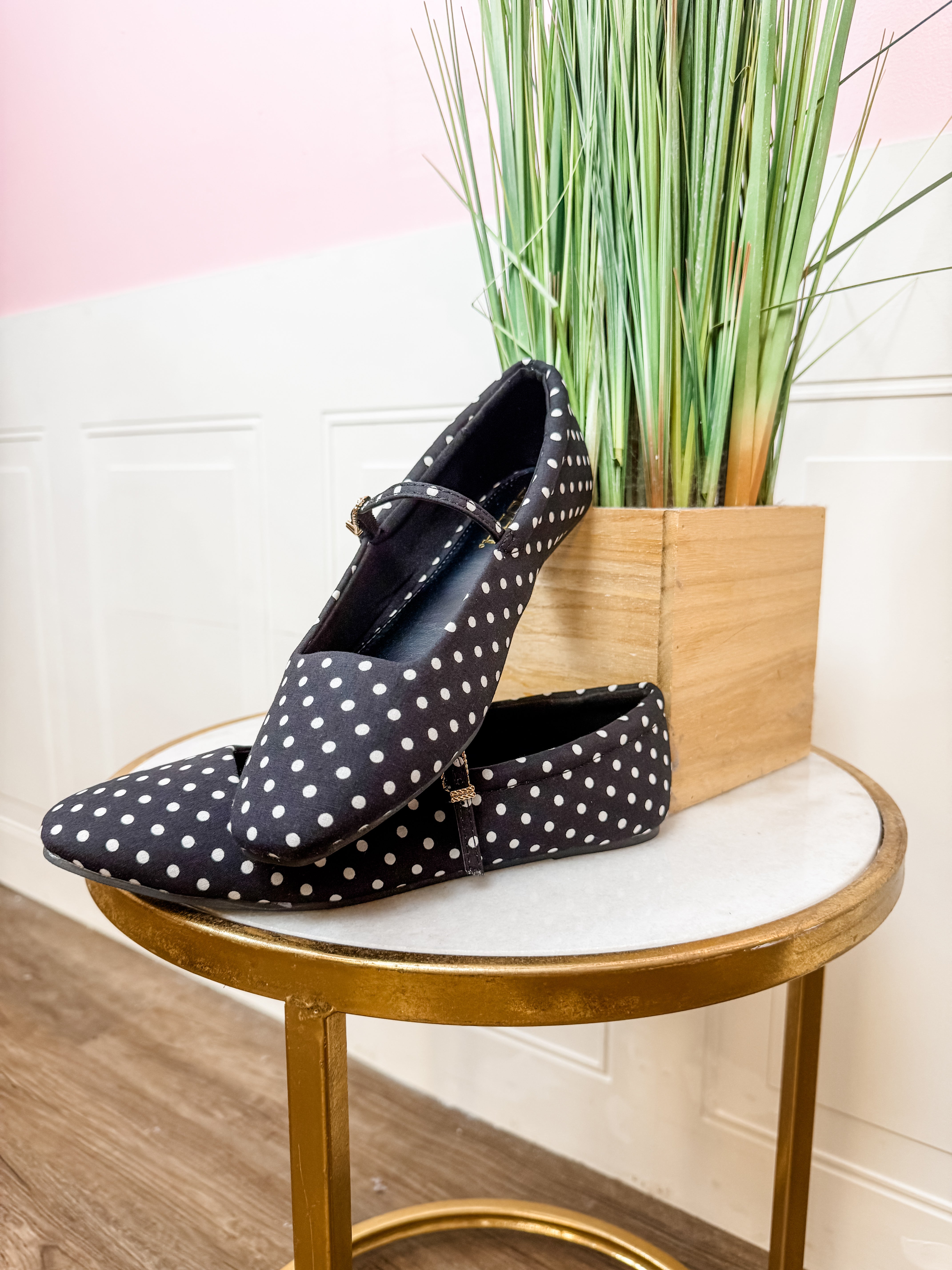 Polka Dot Mary Jane: black - Just a Small Town Girl