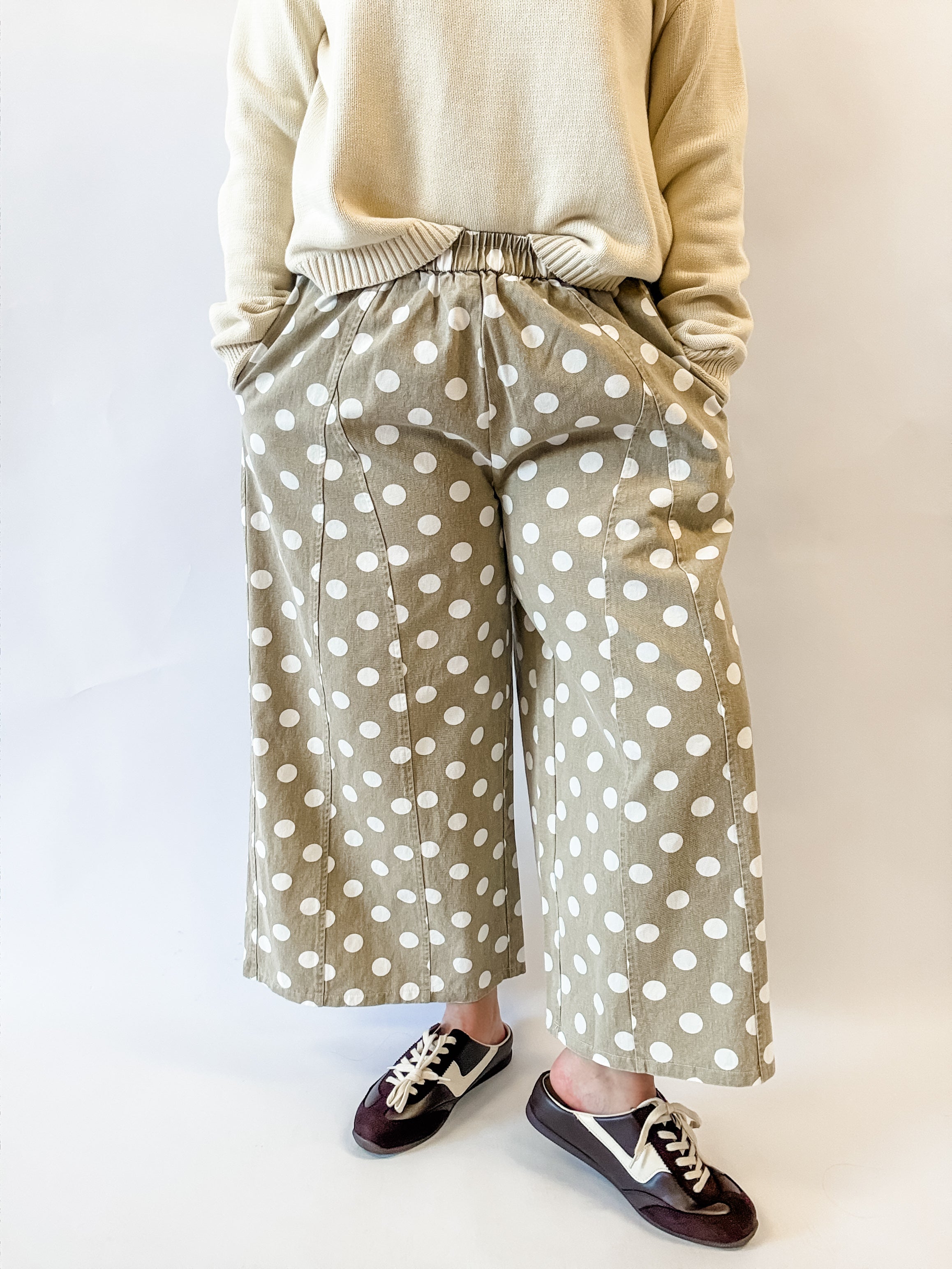 Polka Dot Wide Leg Pants - Just a Small Town Girl