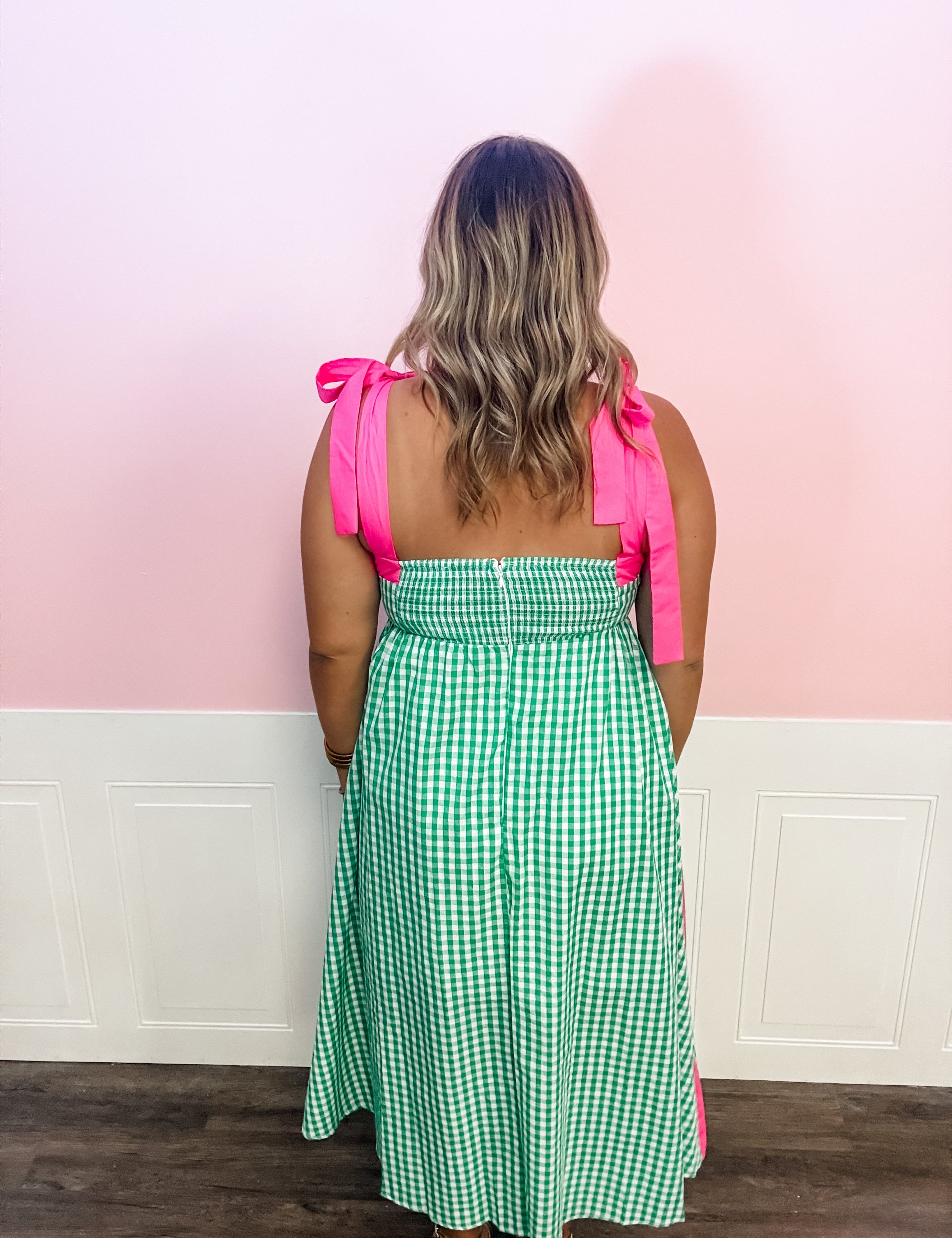 Preppy in Pink Dress - Just a Small Town Girl