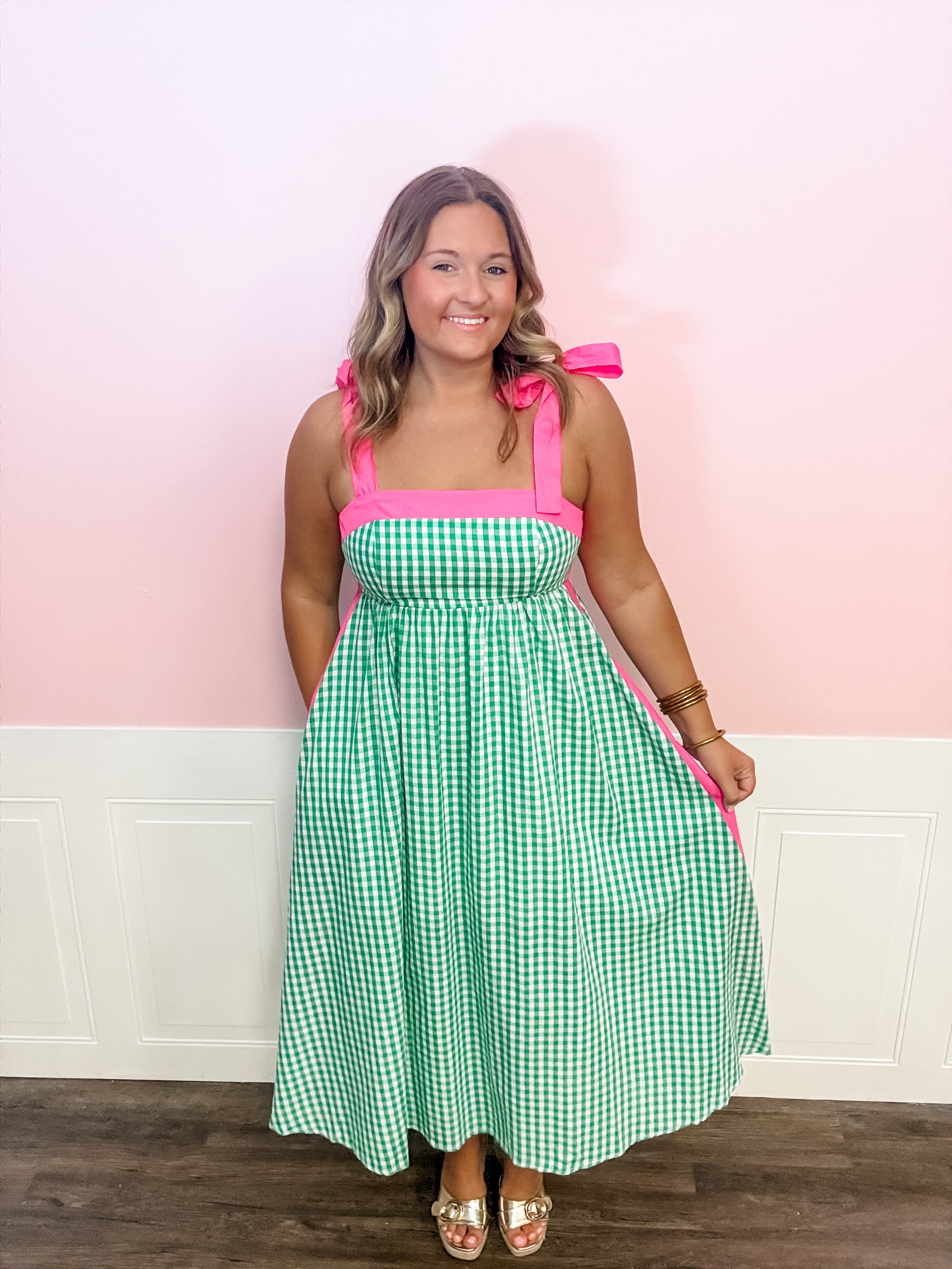 Preppy in Pink Dress - Just a Small Town Girl